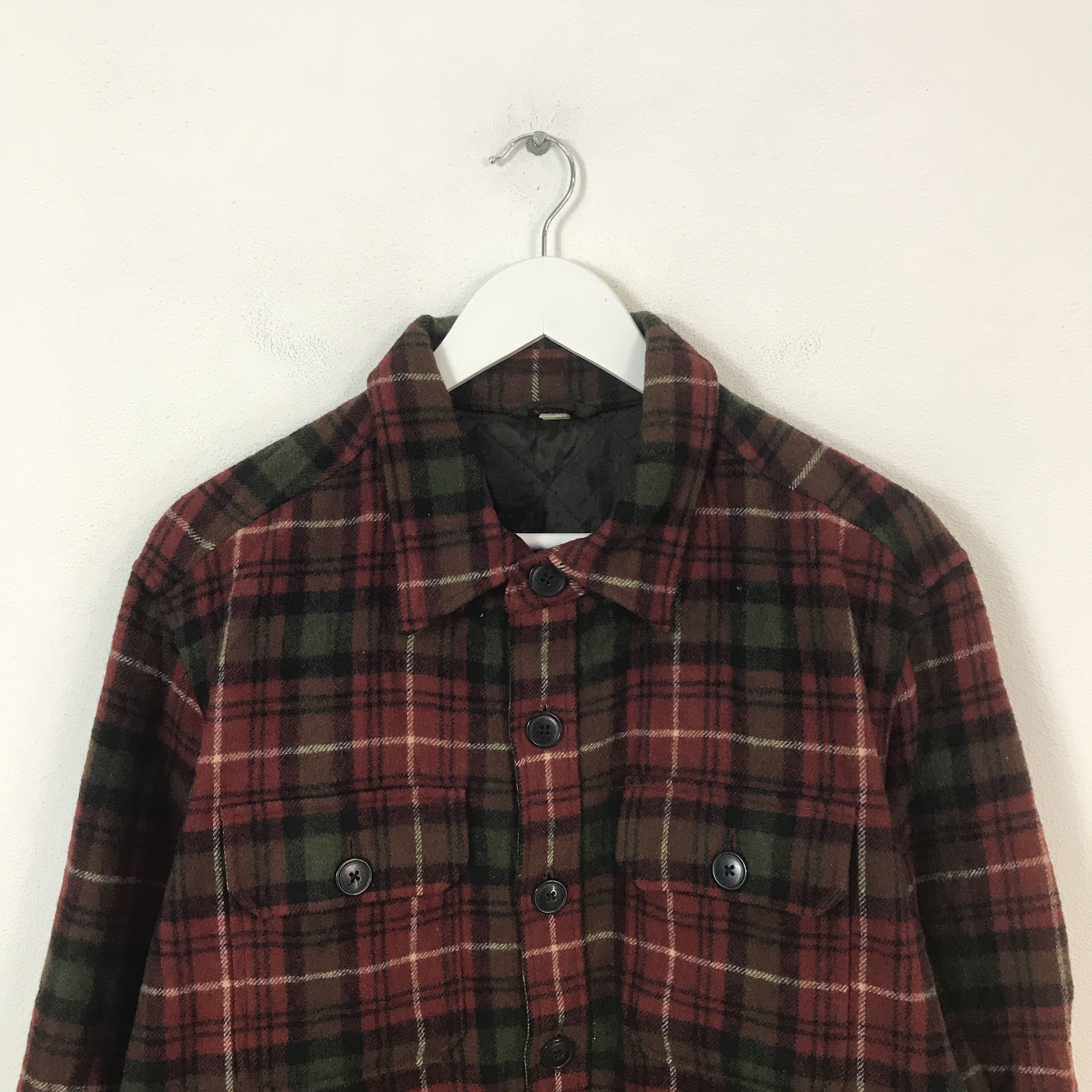 Uniqlo vintage uniqlo tartan button jacket Size US M / EU 48-50 / 2 - 2 Thumbnail