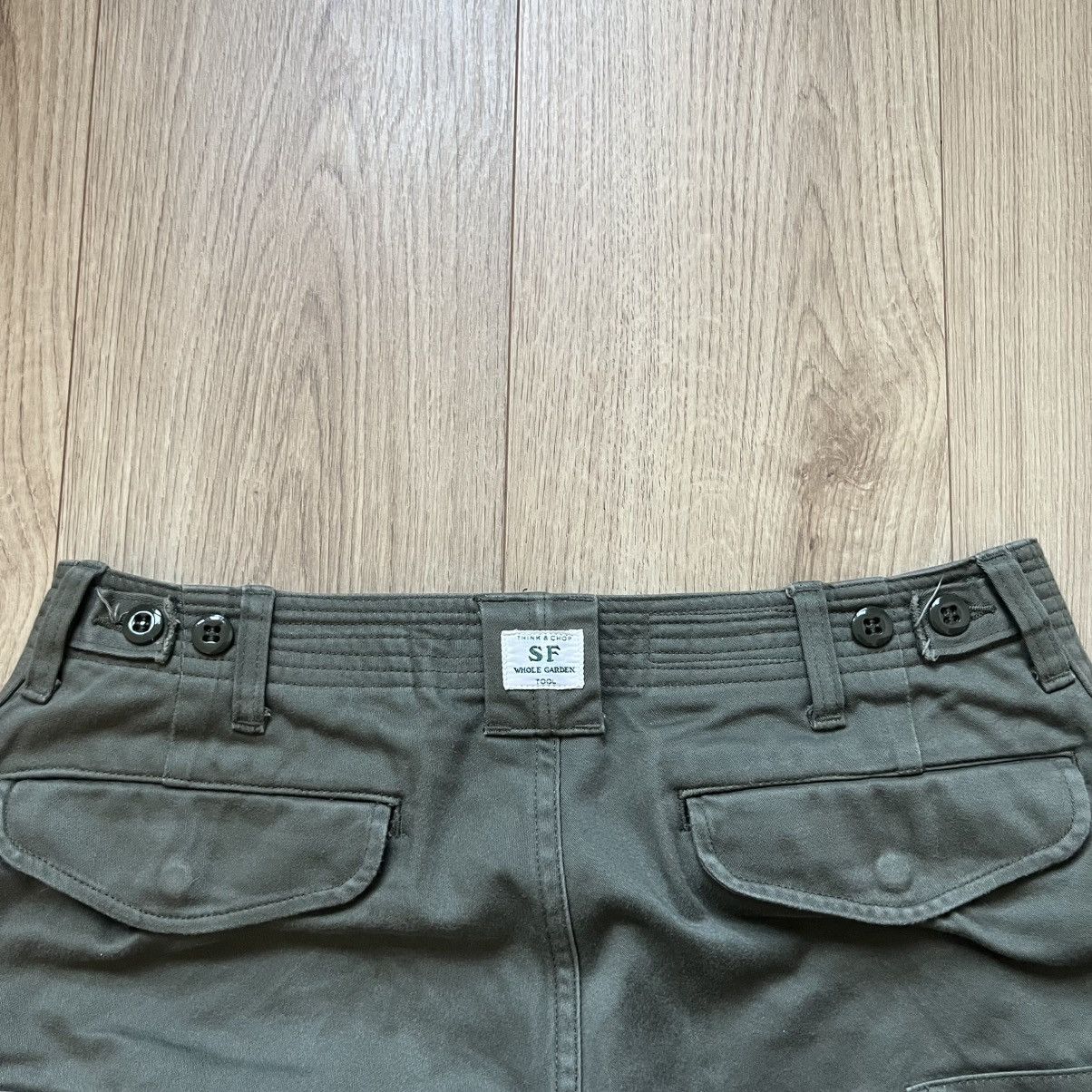 Sassafras Overgrown 4/5 Olive One Washed Cargo Pants in Olive Size US 32 / EU 48 - 4 Thumbnail
