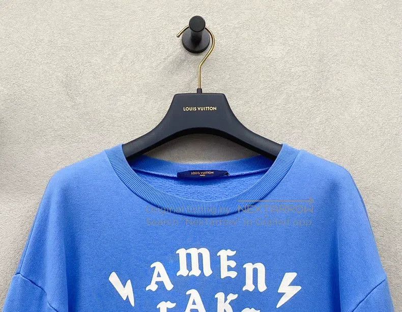 Louis Vuitton Louis Vuitton Blue printed hoodie Size US M / EU 48-50 / 2 - 5 Thumbnail