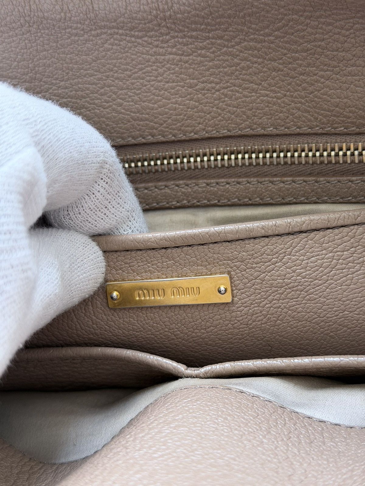 Miu Miu Miu Miu Madras Leather Handbag Size ONE SIZE - 7 Thumbnail