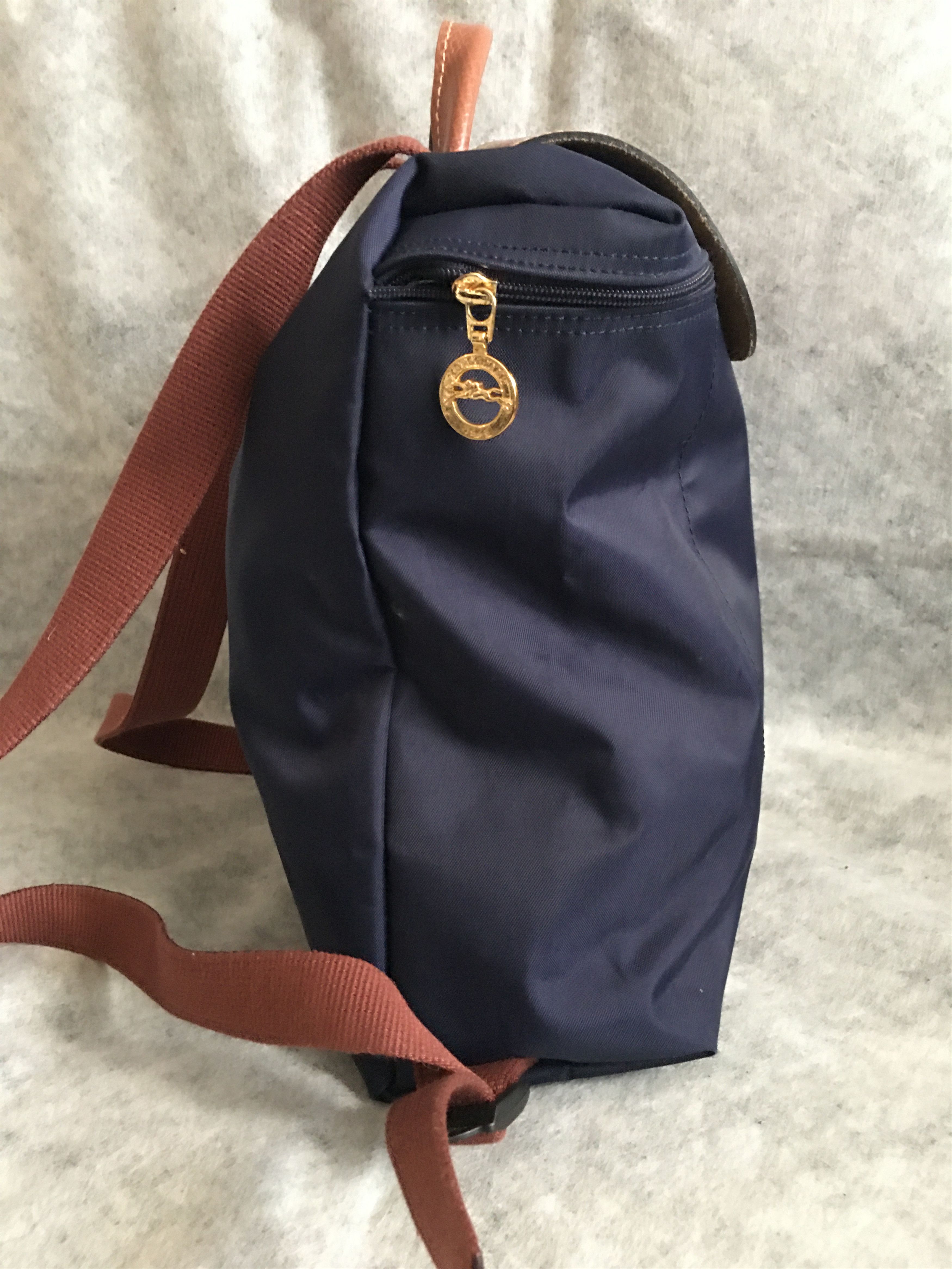 Longchamp Longchamp Le Pliage Blue Nylon Backpack Bag Size ONE SIZE - 4 Thumbnail
