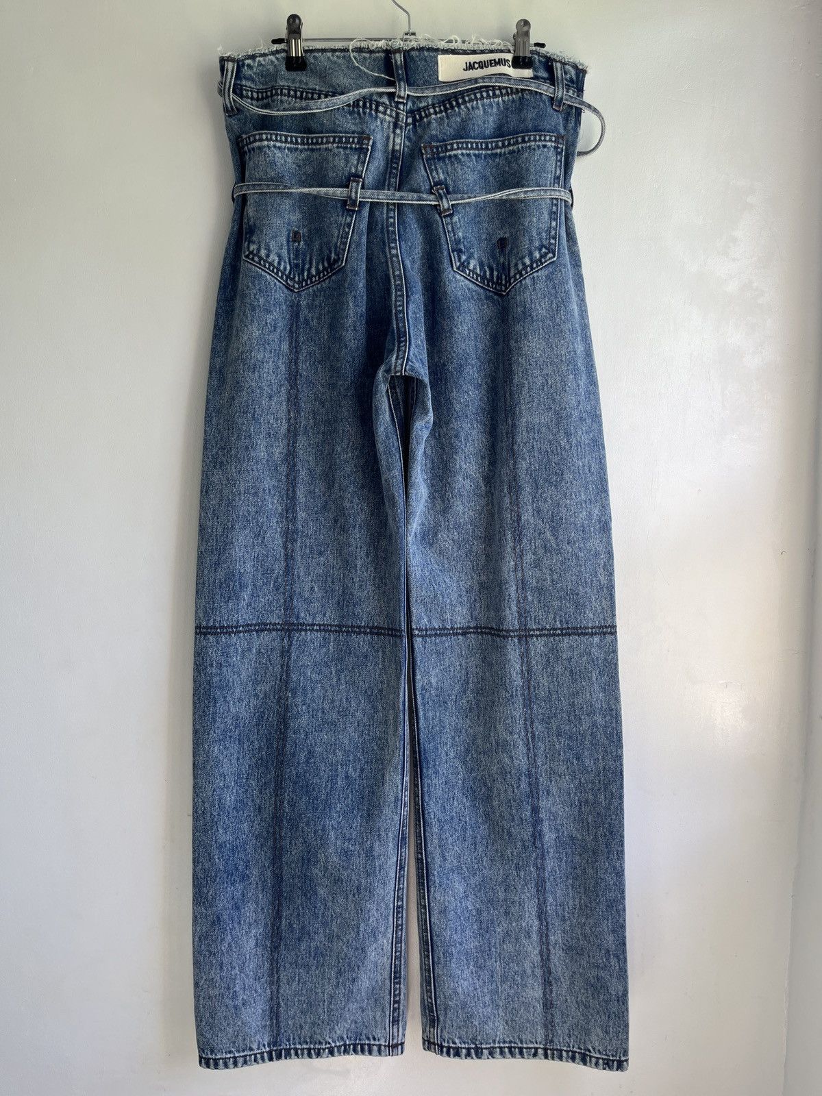 Jacquemus Caraco Belted Jeans Size 31" - 3 Thumbnail