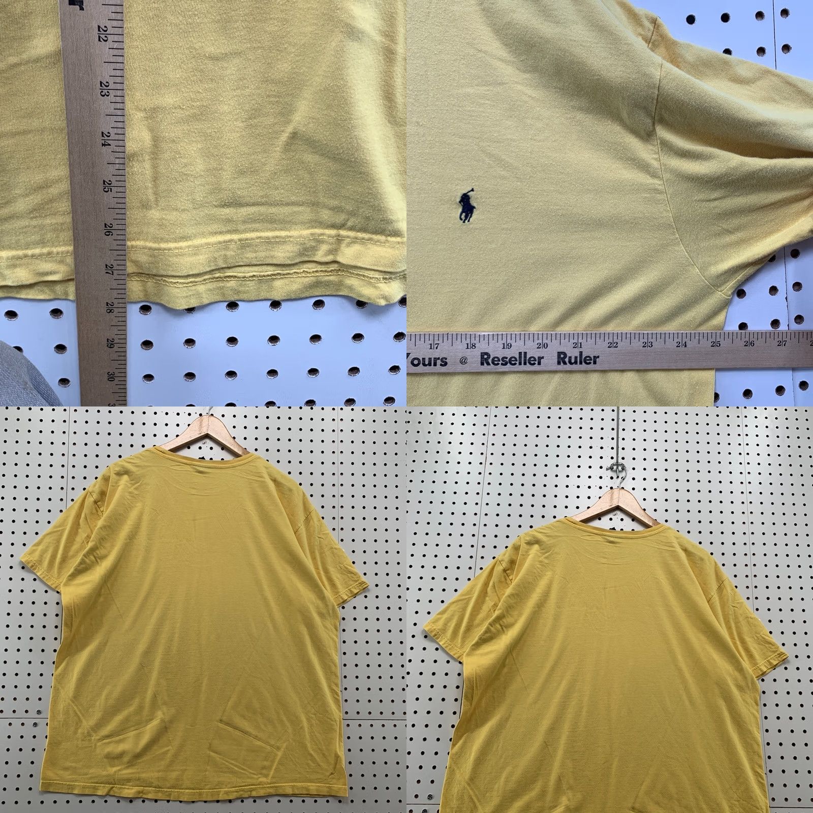 Polo Ralph Lauren VINTAGE Polo Ralph Lauren Shirt Yellow Black Pony Mens Large Short Sleeve Size US L / EU 52-54 / 3 - 9 Thumbnail