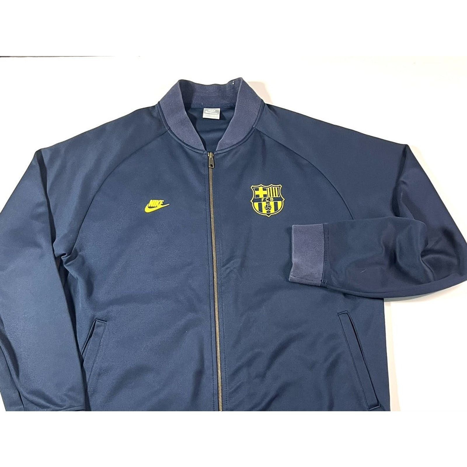 Nike 2000’s Nike FC Barcelona Soccer Track Jacket XXL Navy Size US XL / EU 56 / 4 - 2 Thumbnail