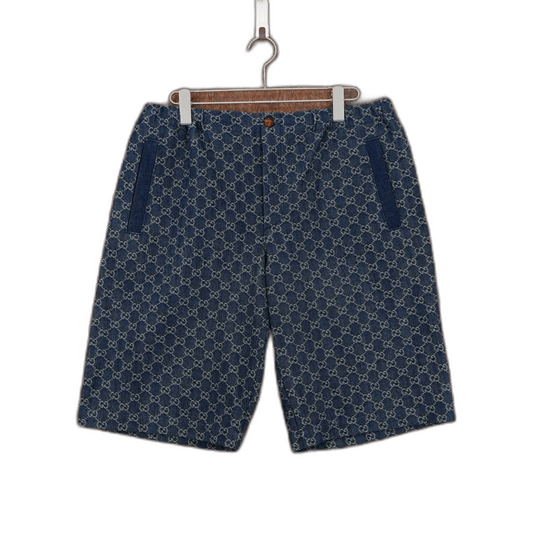 Gucci GUCCI Print Denim Shorts Size 50 Size US 44 / EU 60 - 1 Thumbnail