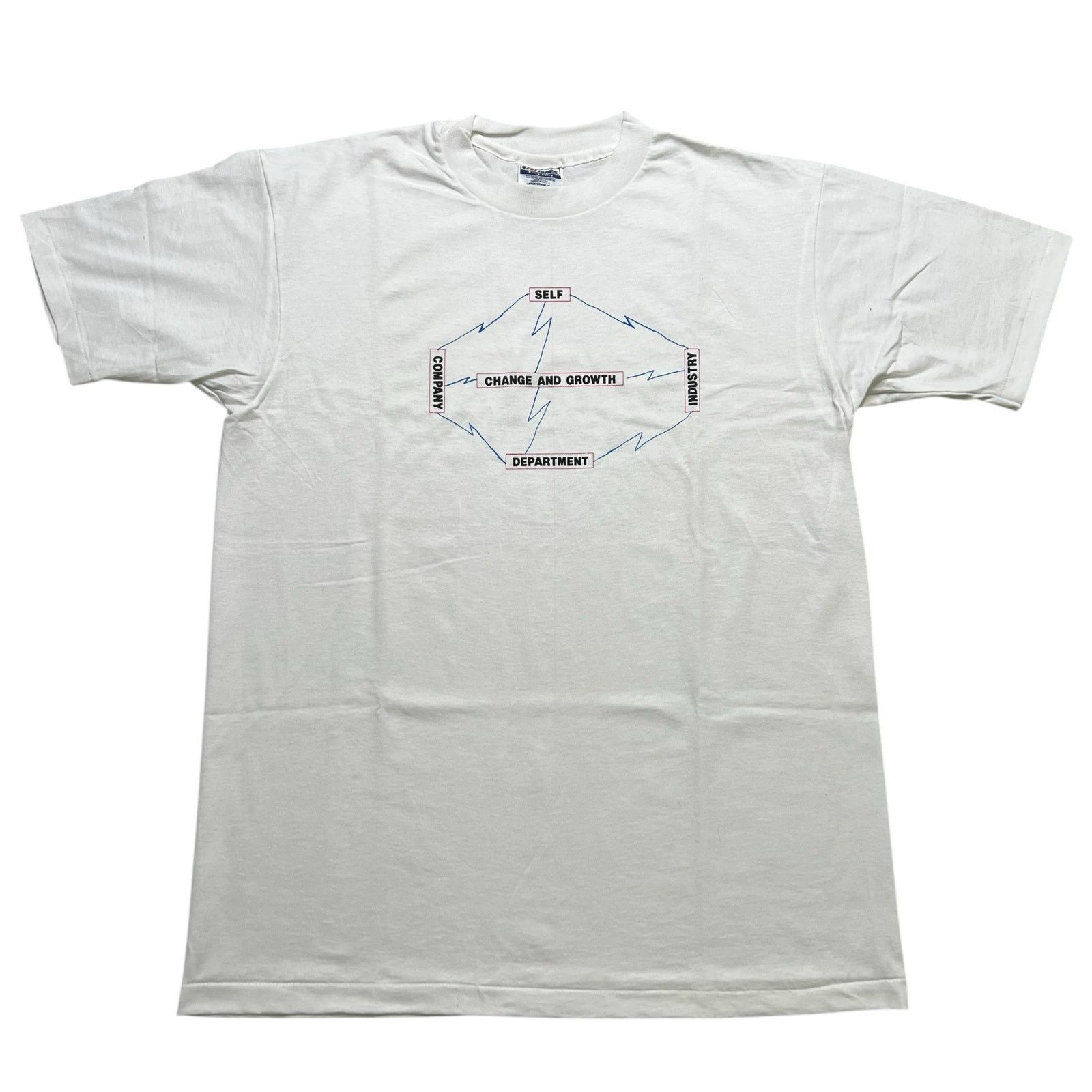 Hanes Vintage Hanes “Change and Growth” Graphic T-Shirt White Sz L Size US L / EU 52-54 / 3 - 8 Thumbnail