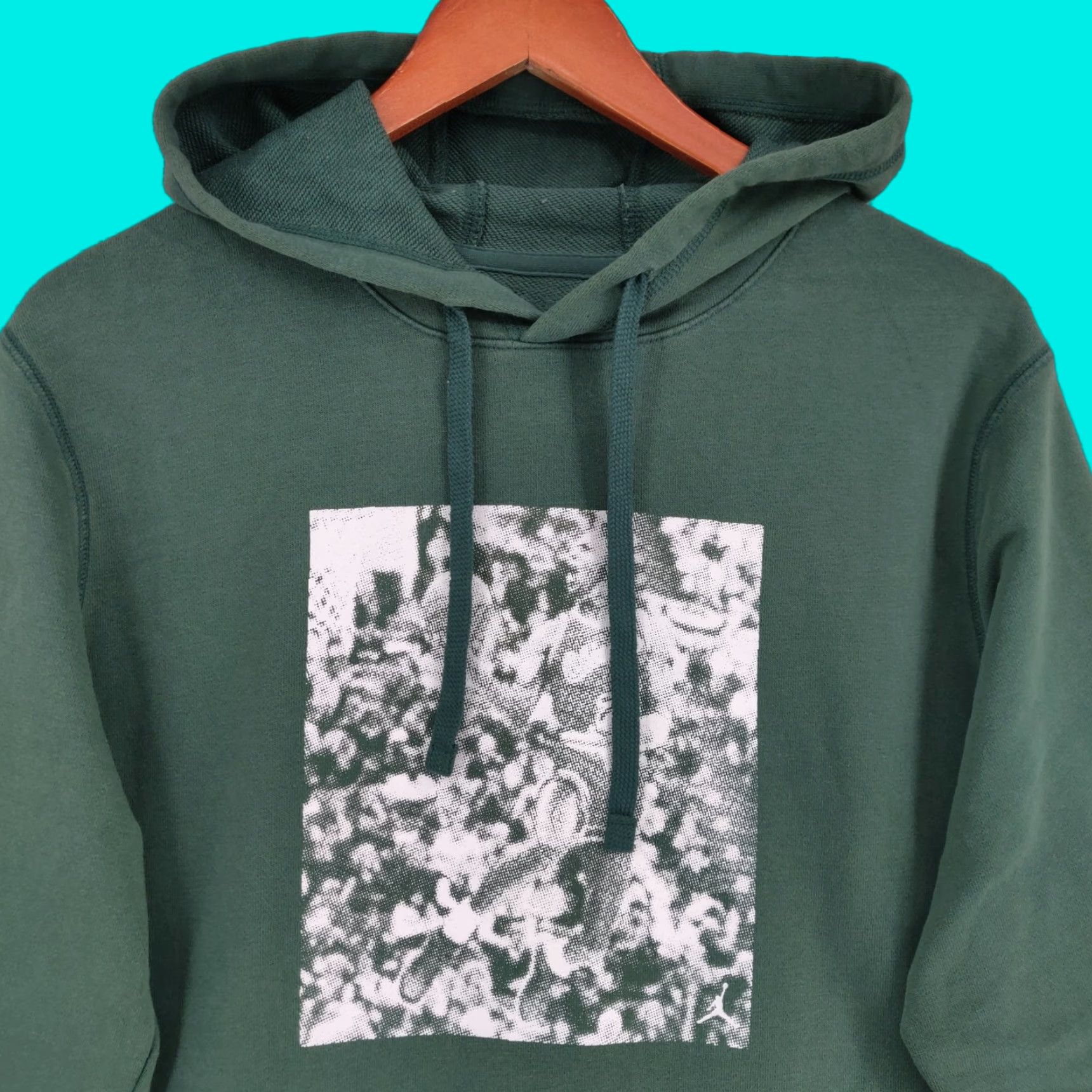 Nike Nike Air Jordan Hoodie Adult Small Green Pullover Fleece Logo 90s Classic Outdoor Sports Mens Size US S / EU 44-46 / 1 - 1 Thumbnail