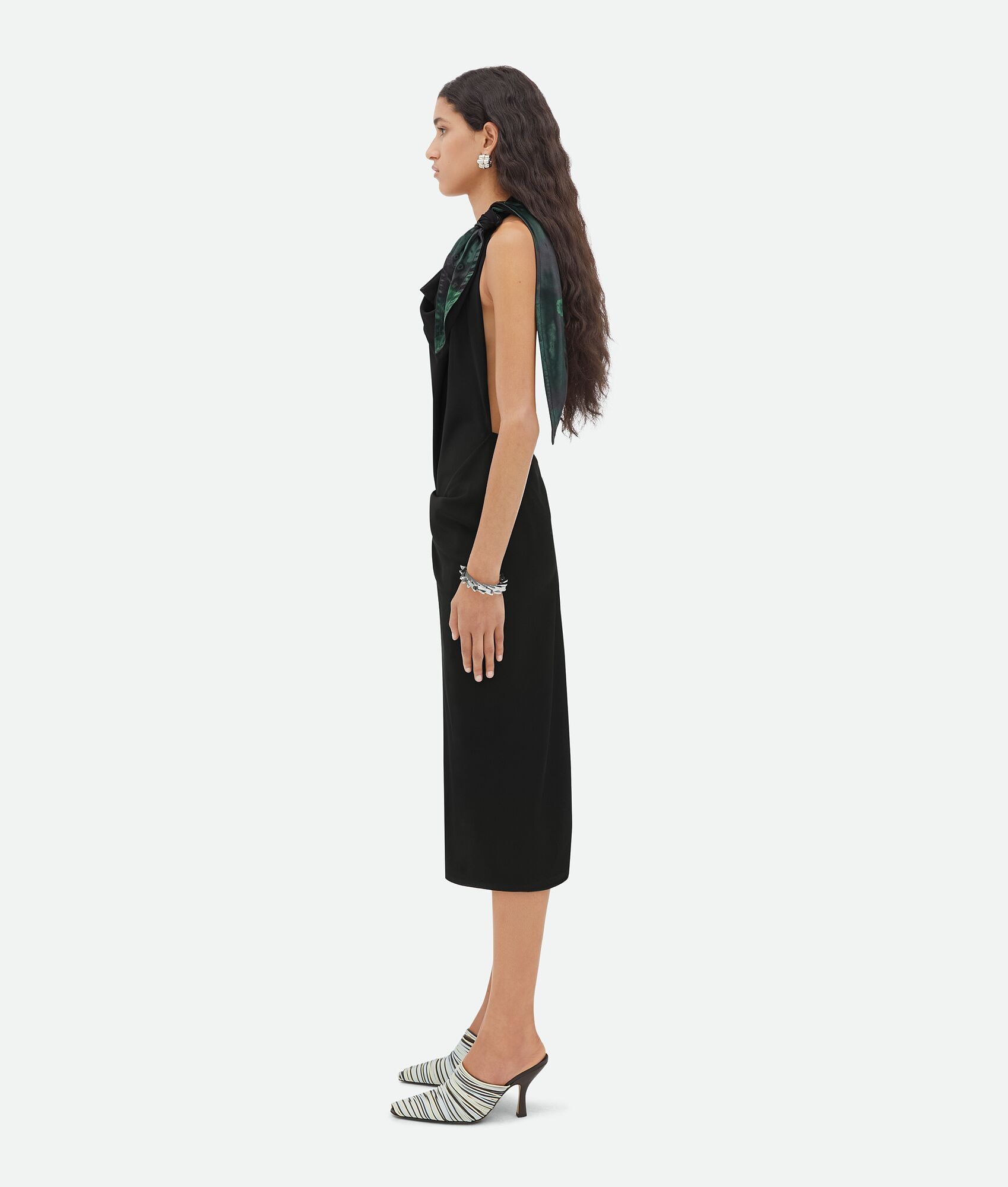 elastic waist maxi dress Ella Navy Cinched Waist Maxi Dress, Small