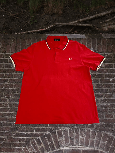 Fred Perry Vintage Fred Perry Red Polo Shirt Size US XL / EU 56 / 4 - 1 Thumbnail