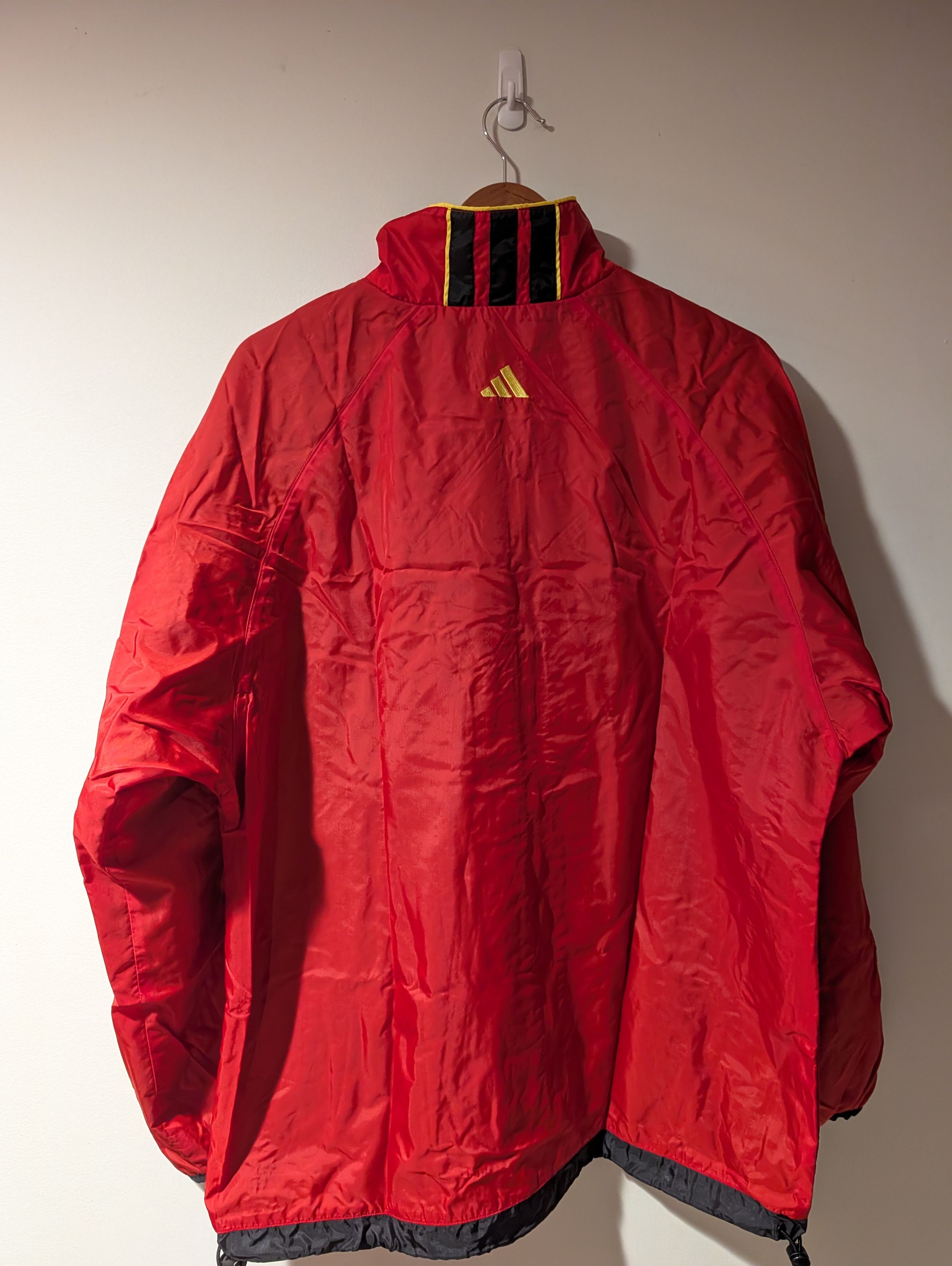 Adidas Vintage 90s Adidas Embroidered Stripe Windbreaker Jacket Size US M / EU 48-50 / 2 - 10 Thumbnail