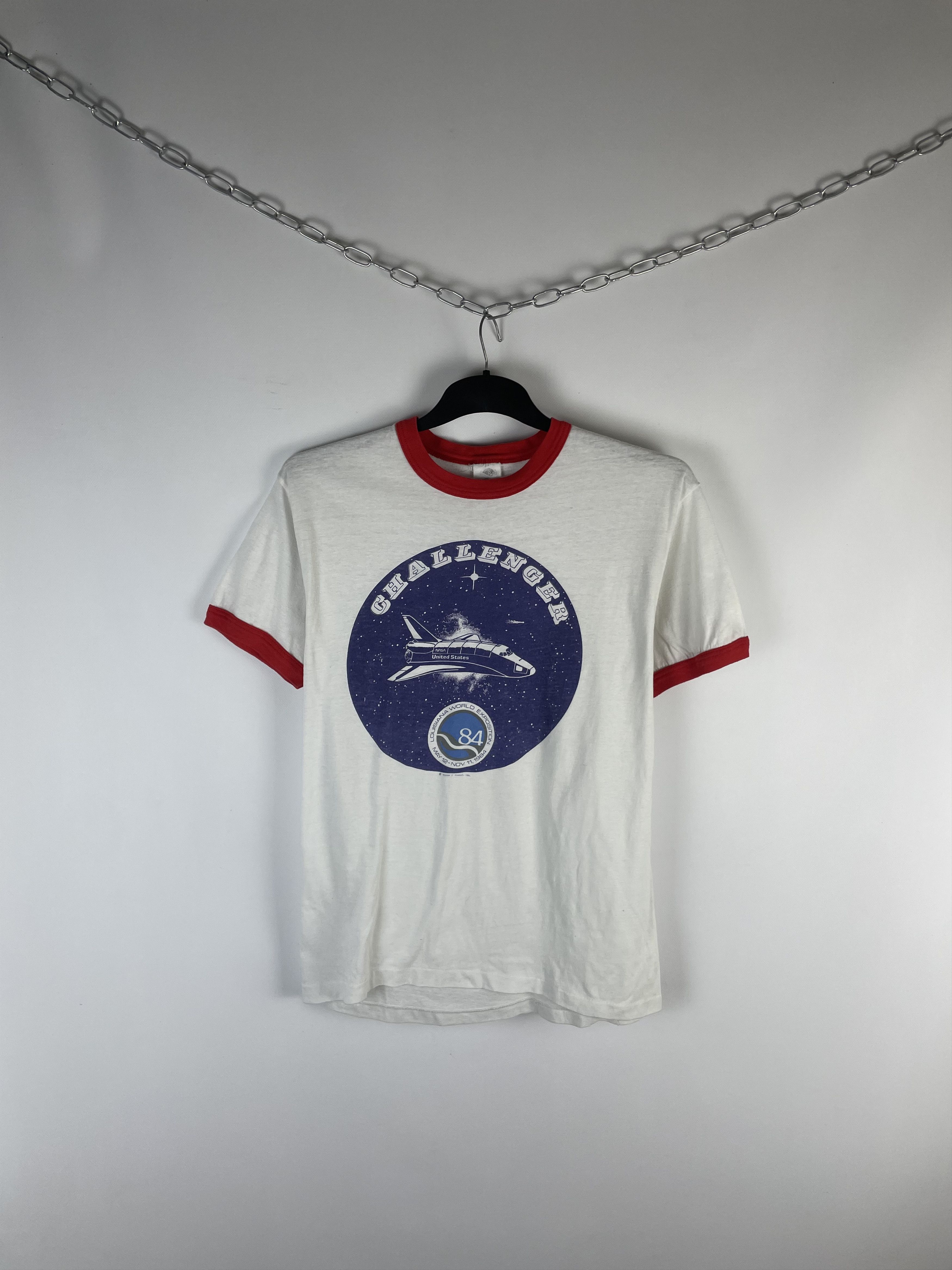 NASA NASA Vintage White Tee 1984 Size US XL / EU 56 / 4 - 1 Thumbnail