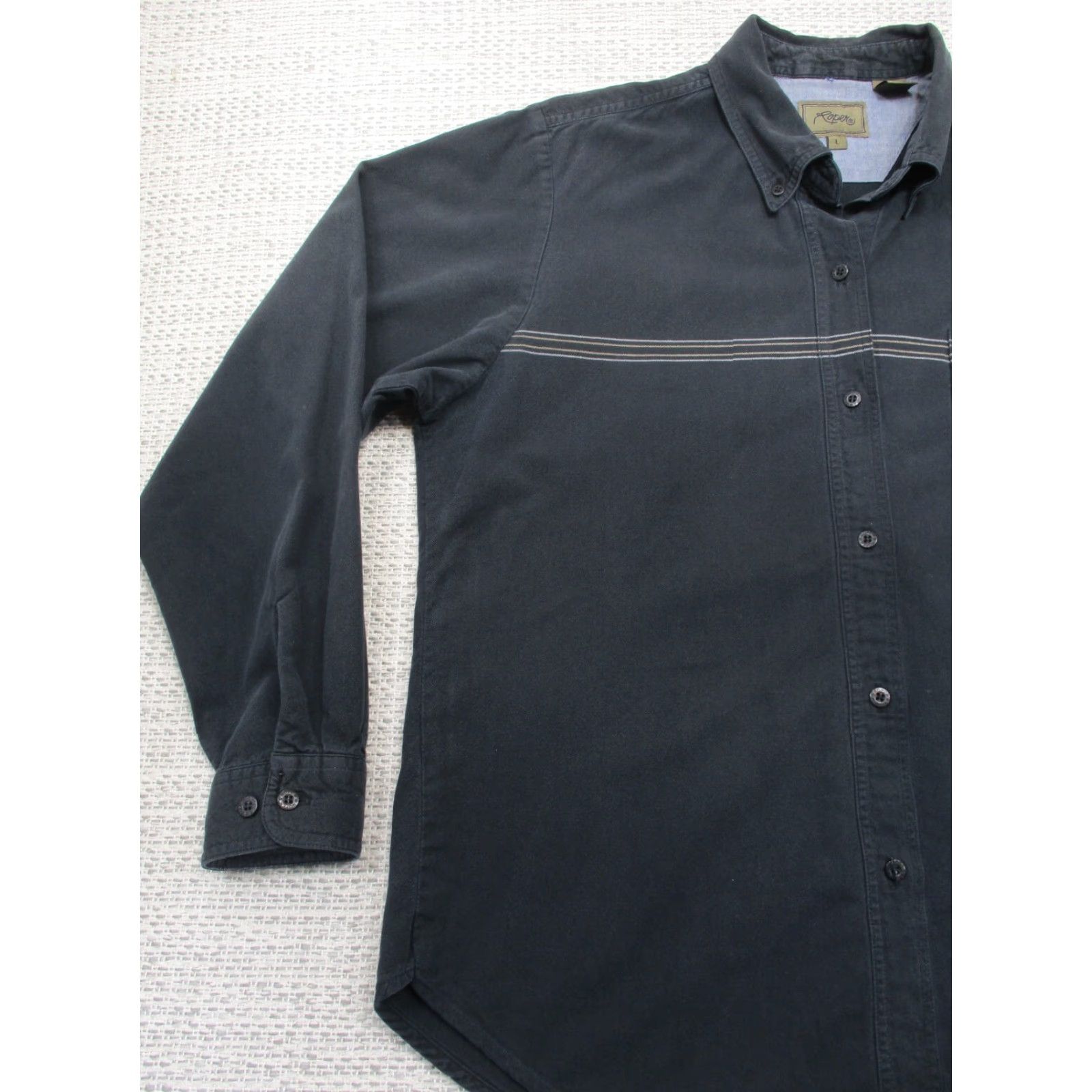 Roper Roper Shirt L Womens Pearl Snap Long Sleeve Western Cowgirl Black Size L / US 10 / IT 46 - 3 Thumbnail