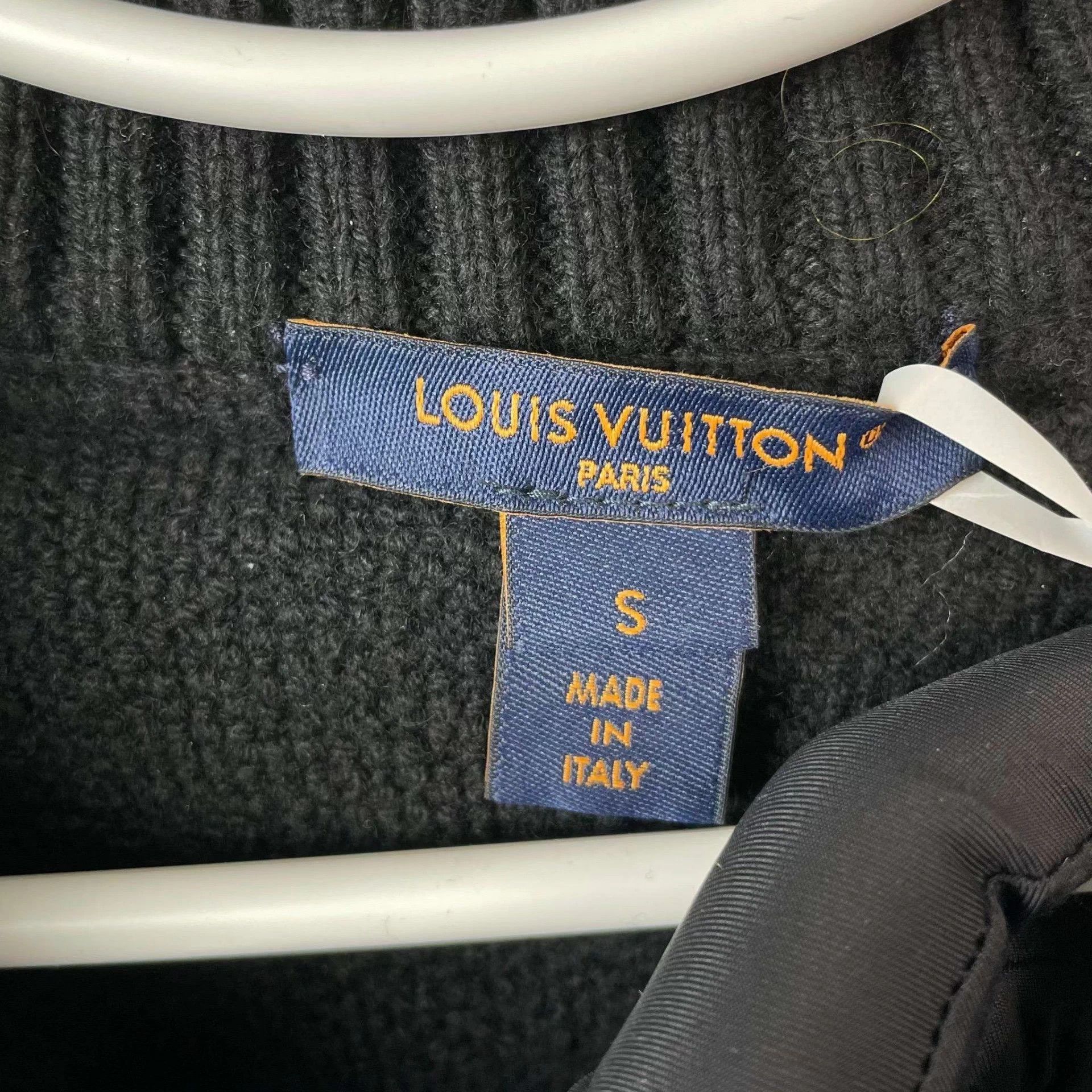 Louis Vuitton Louis Vuitton knit zip jacket S black Size S / US 4 / IT 40 - 3 Thumbnail