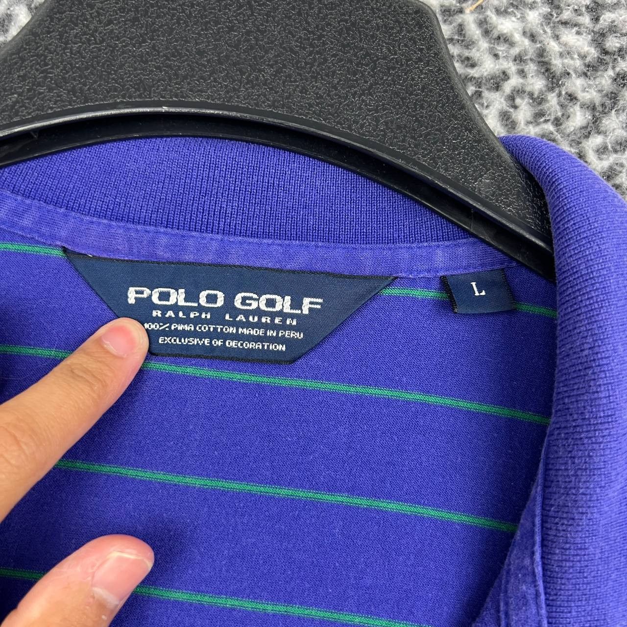 Polo Ralph Lauren Polo Golf Ralph Lauren Polo Shirt Men Striped Pima Cotton L Size US L / EU 52-54 / 3 - 2 Thumbnail