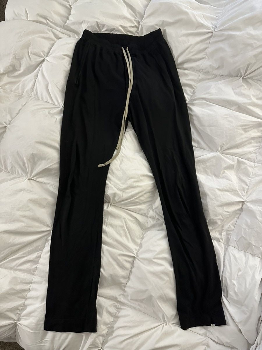image of Rick Owens Black Berlin Lounge Pants, Men's (Size 28)