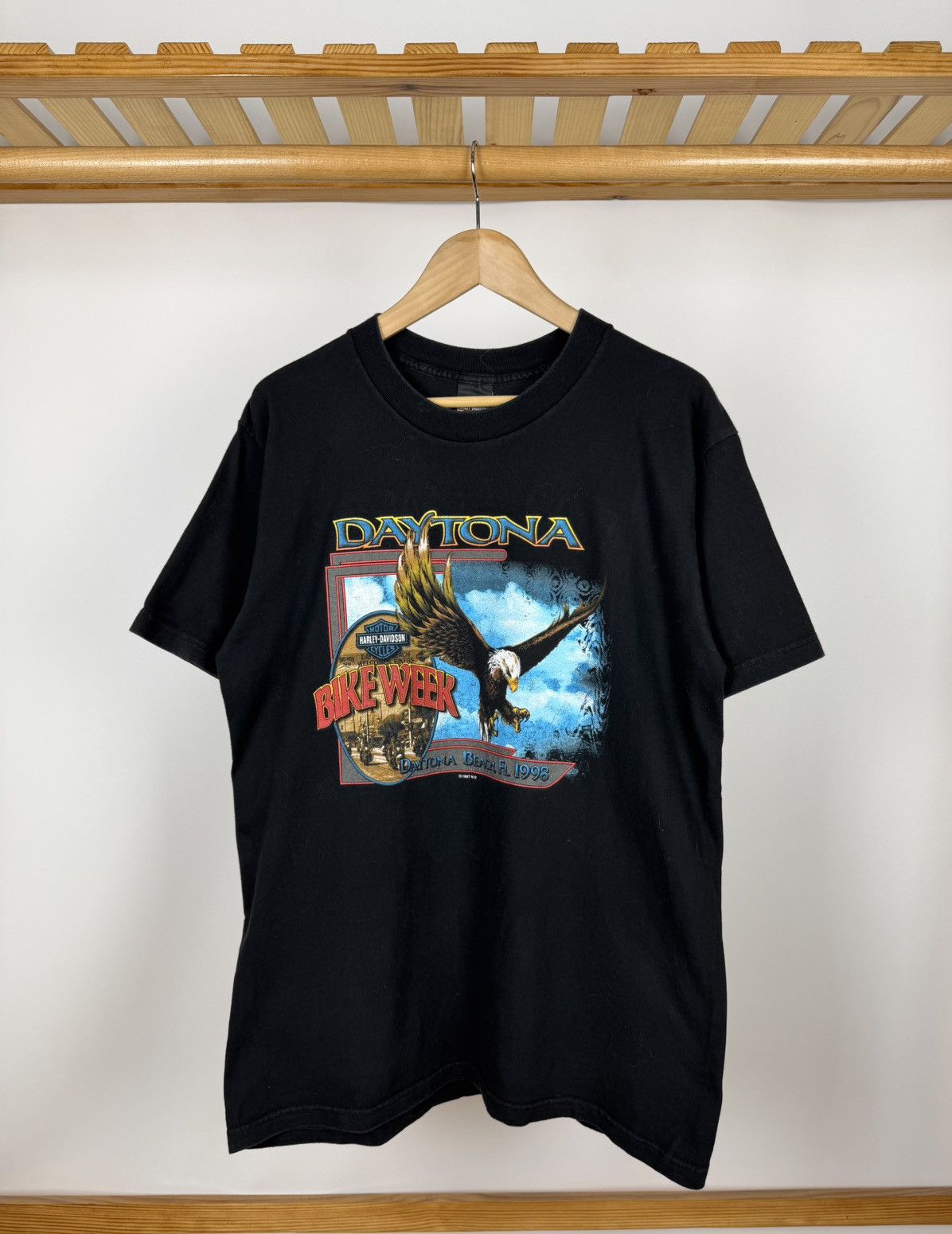 Harley Davidson Vintage Harley Davidson Daytona T-Shirt 1997 Size US L / EU 52-54 / 3 - 1 Thumbnail