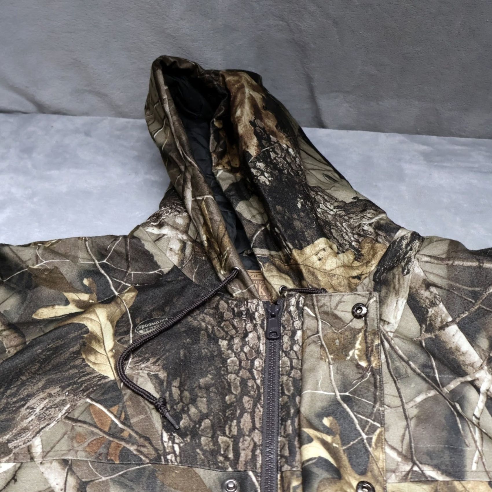 Realtree Swingster Workwear Jacket Mens XXL Realtree Camo Hooded Quilt Lined Hunting Size US XXL / EU 58 / 5 - 4 Thumbnail
