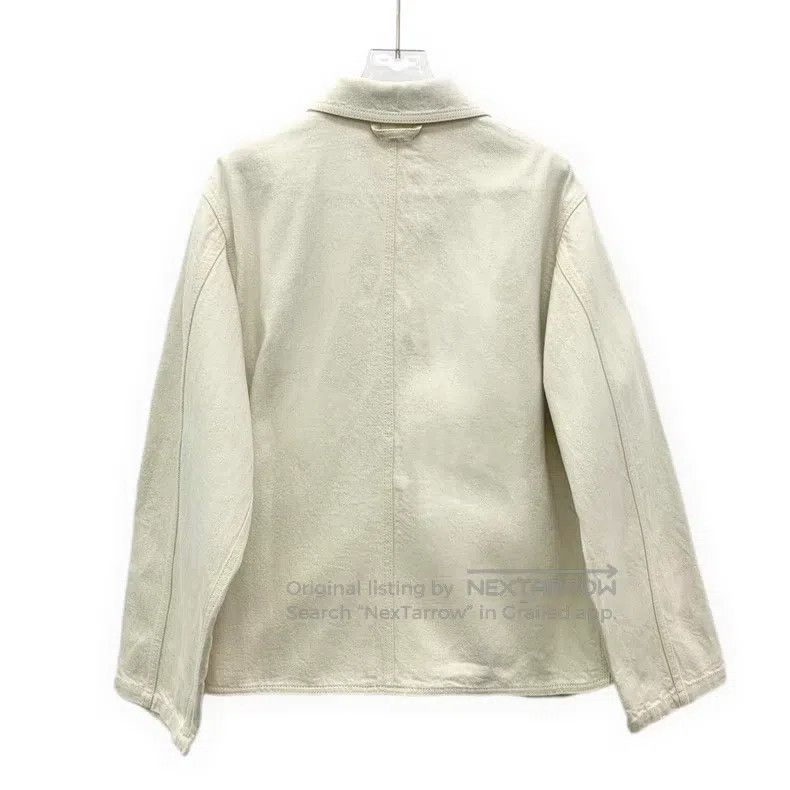 Loewe Loewe Ivory White Logo Embossed Cotton Collar Long Sleeve Size XS / US 0-2 / IT 36-38 - 2 Thumbnail