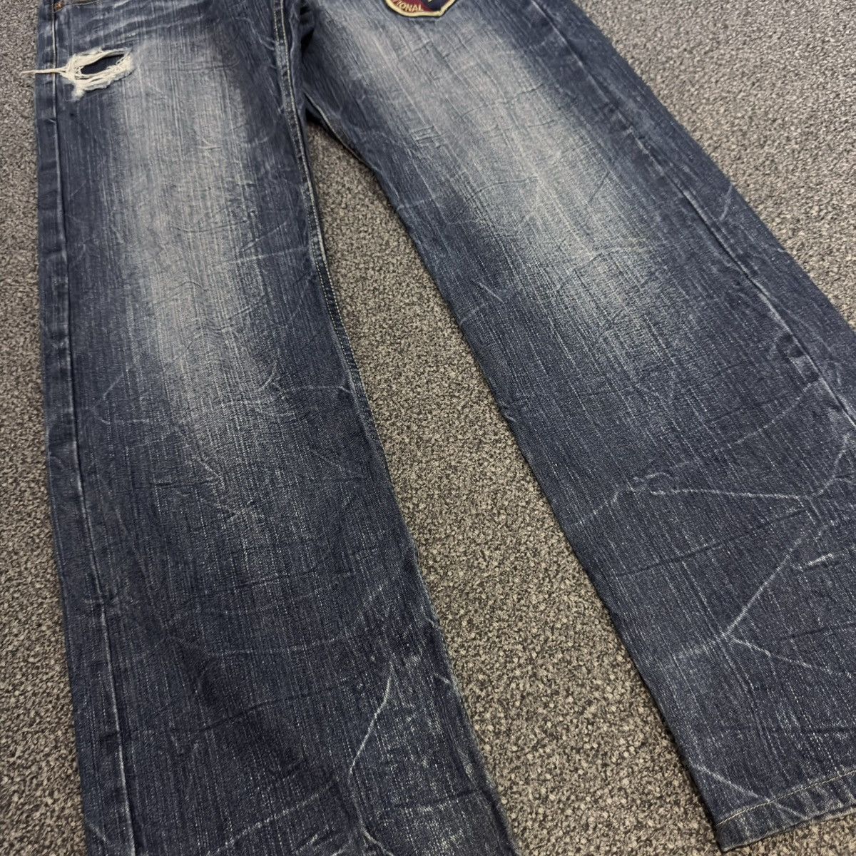 Seditionaries Vintage Japanese Patch Work Free Gate Whisker Clawmark Denim Size US 32 / EU 48 - 6 Thumbnail