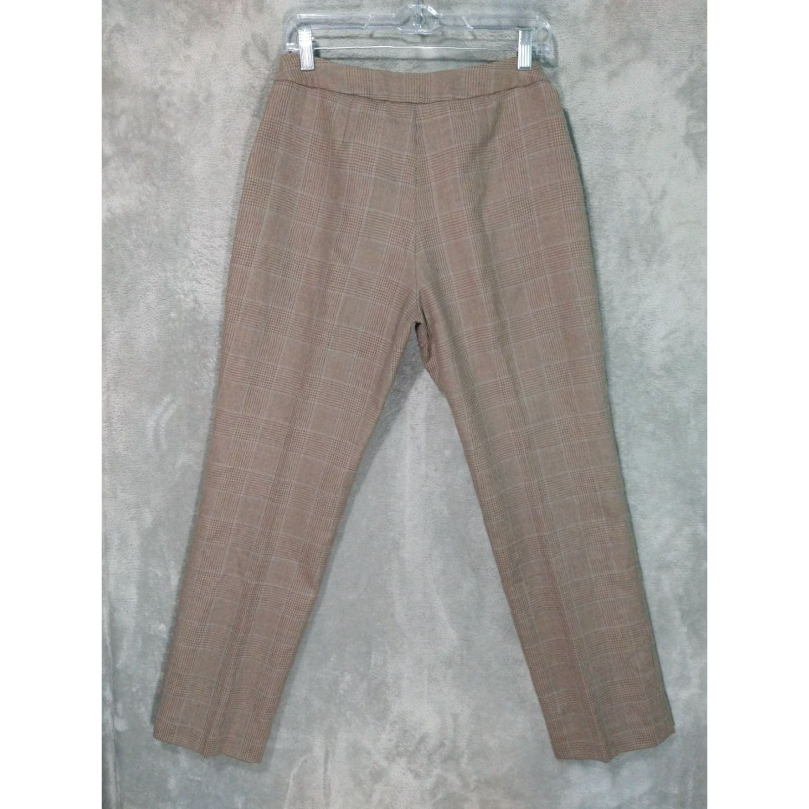 Pendleton VINTAGE Pendleton Dress Pants Women 10P Beige Plaid Wool Trousers Size 32" / US 10 / IT 46 - 2 Thumbnail
