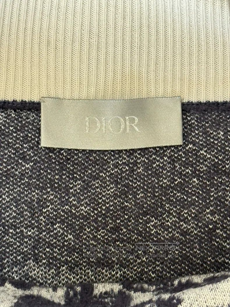 Dior Dior Black and white jacquard knitwear sweater Size S / US 4 / IT 40 - 7 Thumbnail