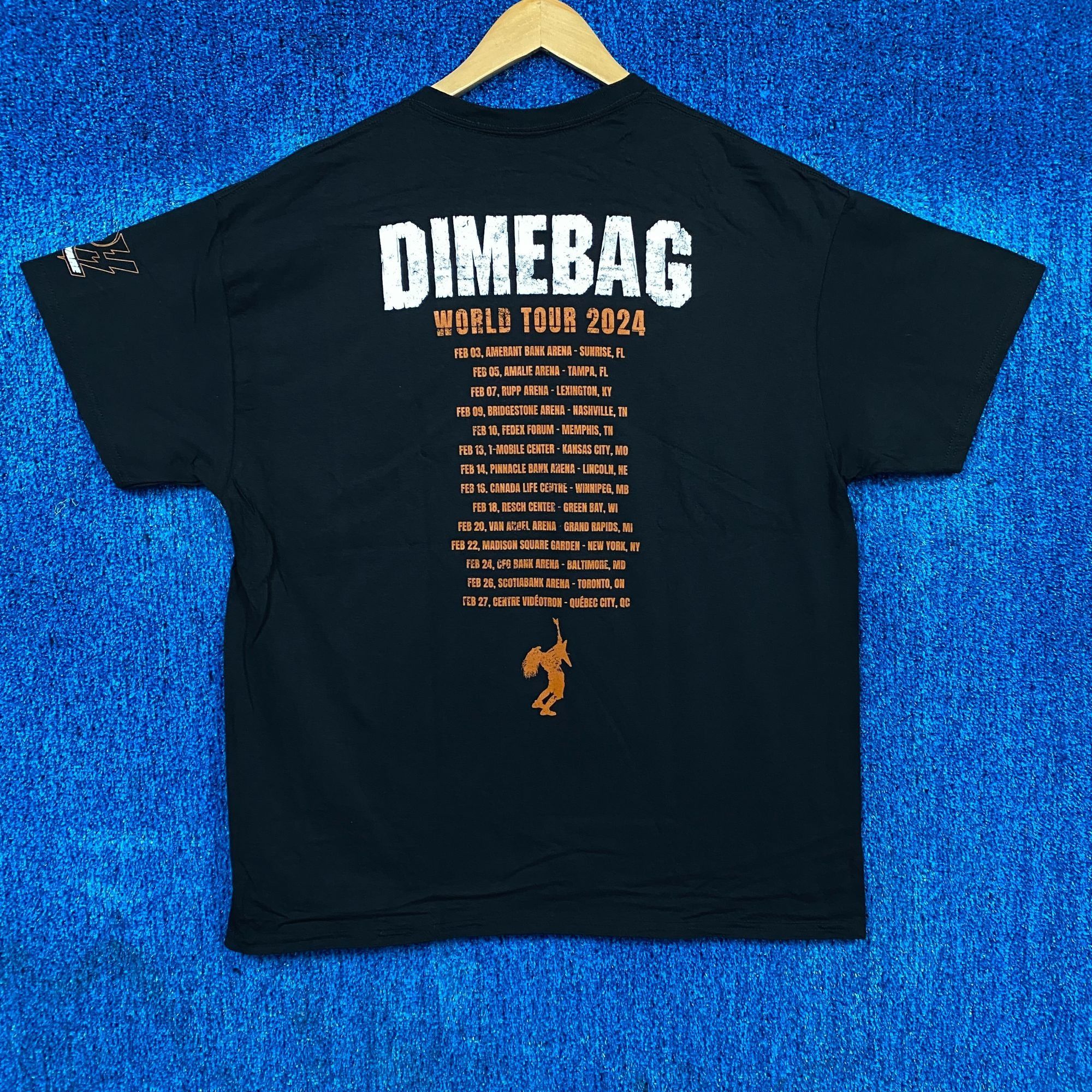 Band Tees Pantera Dimebag RIP 2024 World Tour Dates Heavy Metal Tee XL Size US XL / EU 56 / 4 - 3 Thumbnail