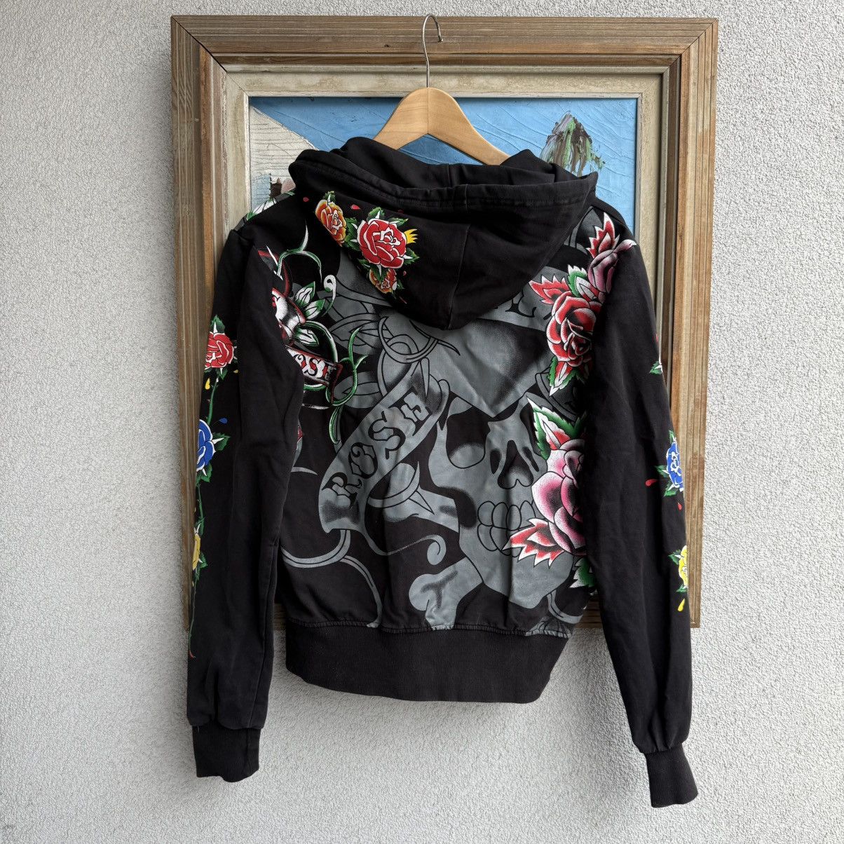 ED HARDY エドハーディ　スタジャン　タトゥー　スウェット地　y2k Ed Hardy / エドハーディ / タトゥーデザイン / Y2K / パーカー