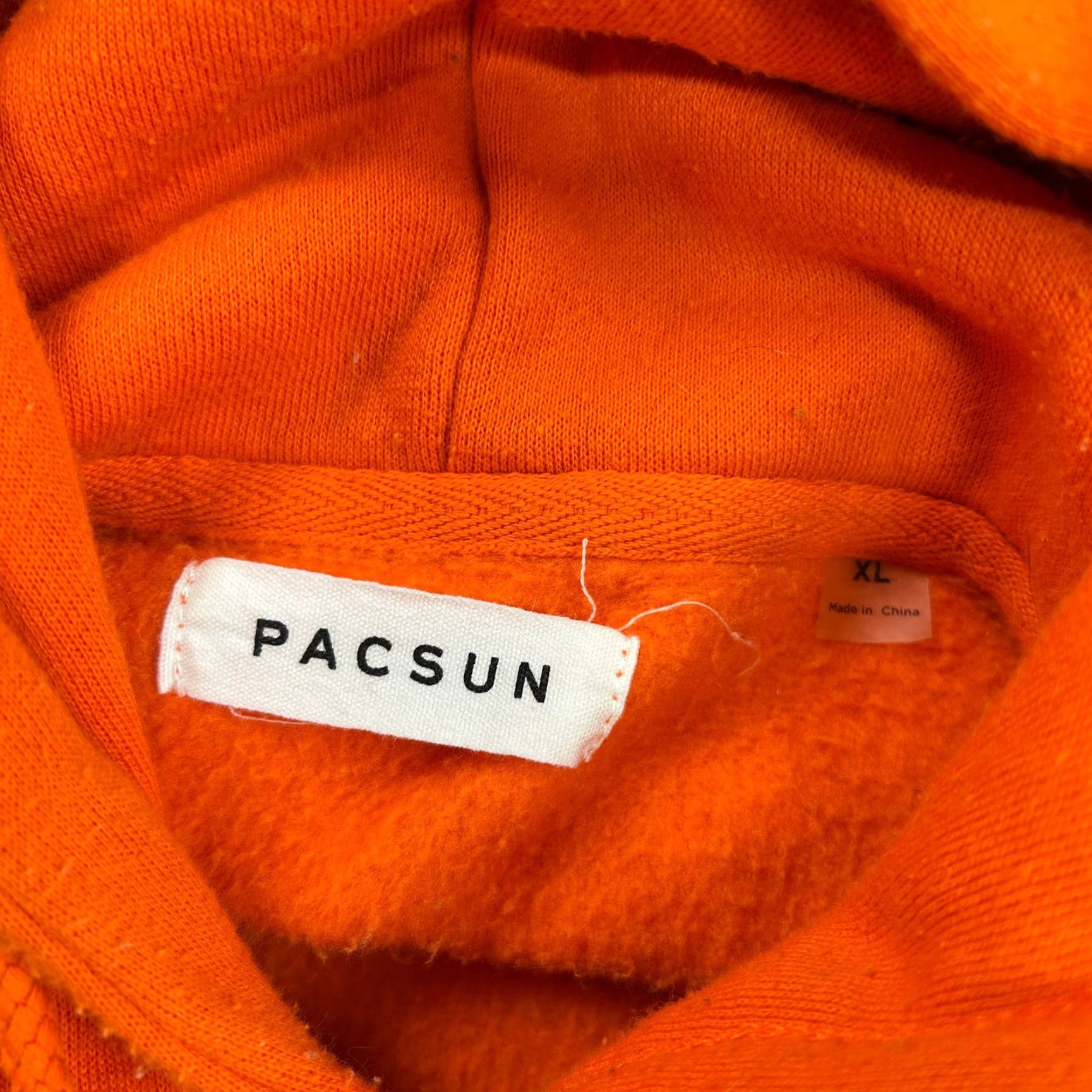 Pacsun Pacsun Hooded Pullover XL Orange Embroidered Forever Feelings Hoody Unisex Adults Size US XL / EU 56 / 4 - 4 Thumbnail