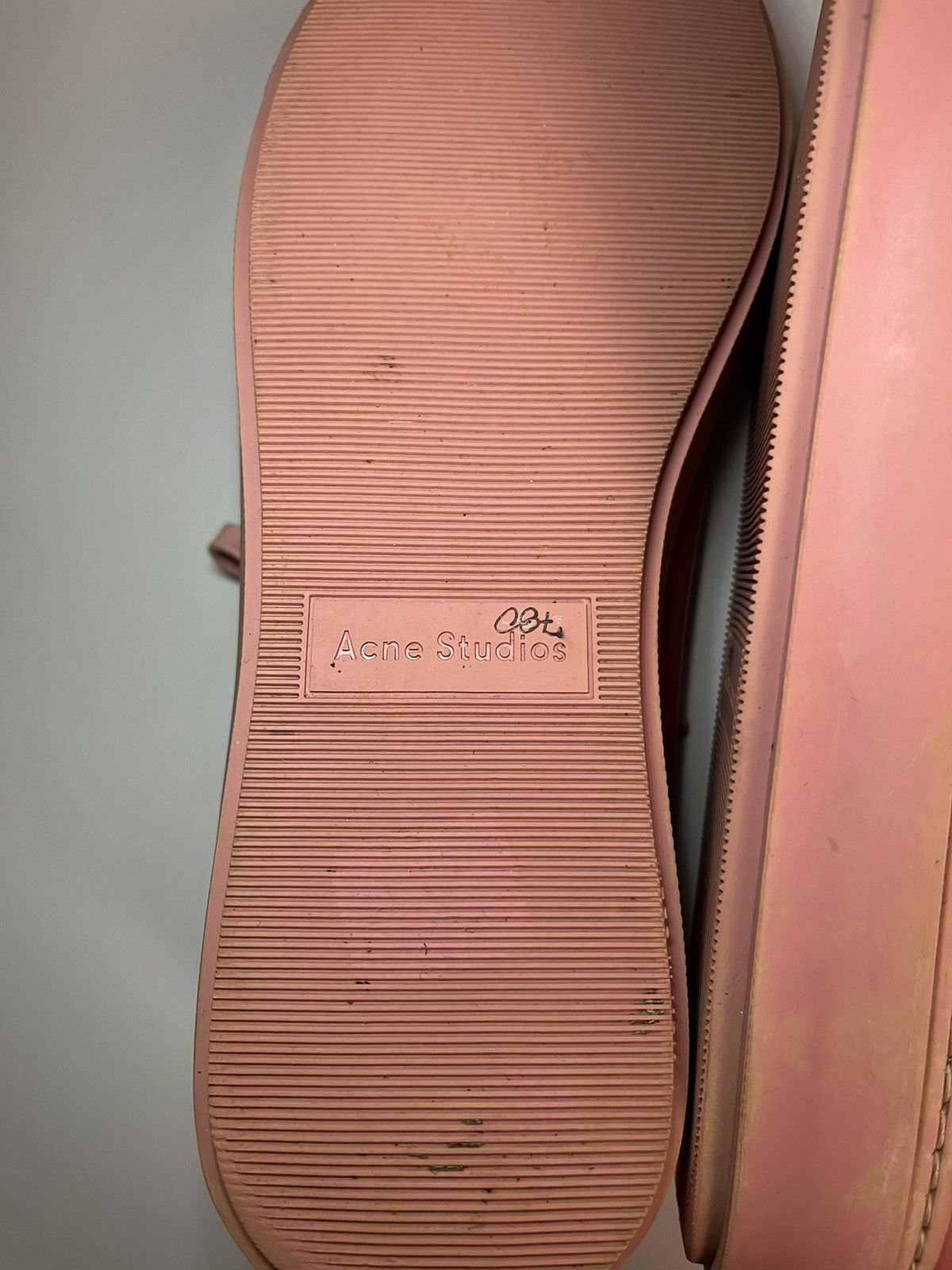 Acne Studios Acne Studios “Adriana” Face Plaque Pink Leather Low Sneakers Size US 9 / IT 39 - 10 Thumbnail