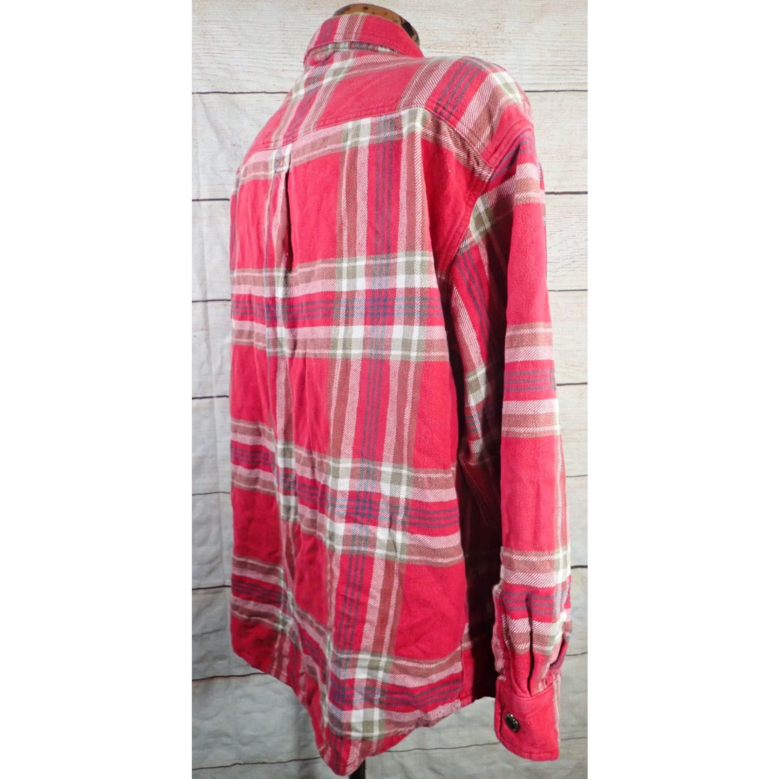 Vintage VINTAGE M. Fine & Sons Red Plaid Flannel Heavyweight Button-Up Shirt Adult Large Size US L / EU 52-54 / 3 - 5 Thumbnail