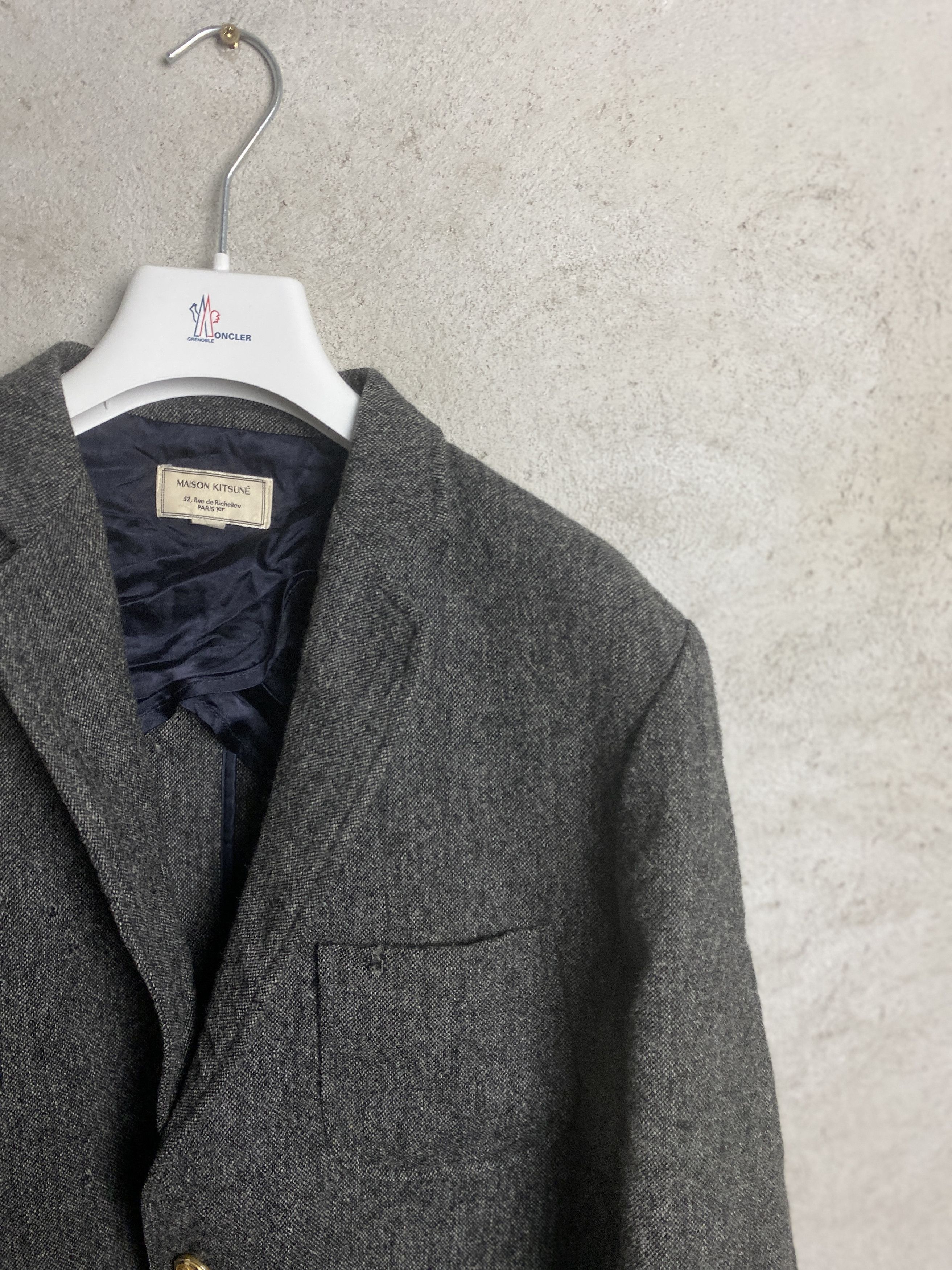 Maison Kitsune Maison Kitsune wool blazer jacket FW13 Size US M / EU 48-50 / 2 - 2 Thumbnail