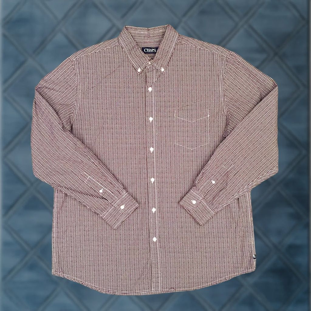 Chaps Chaps Shirt Mens XL Red Plaid Long Sleeve Button Down Shirt Mens XL Red Plaid Long Sleeve Button-Down Size US XL / EU 56 / 4 - 1 Thumbnail
