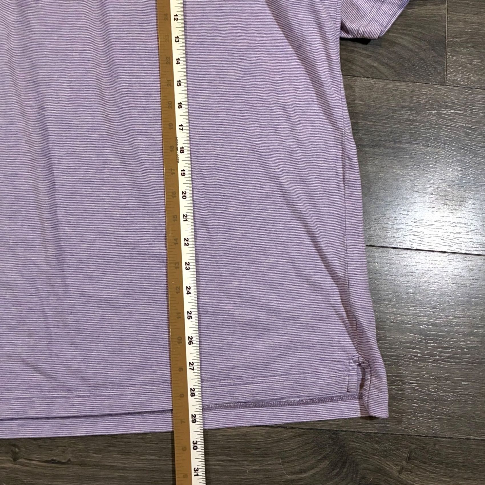 Peter Millar Peter Millar Crown Soft Striped Polo Shirt XL Mens Purple White Short Sleeve Size US XL / EU 56 / 4 - 6 Thumbnail
