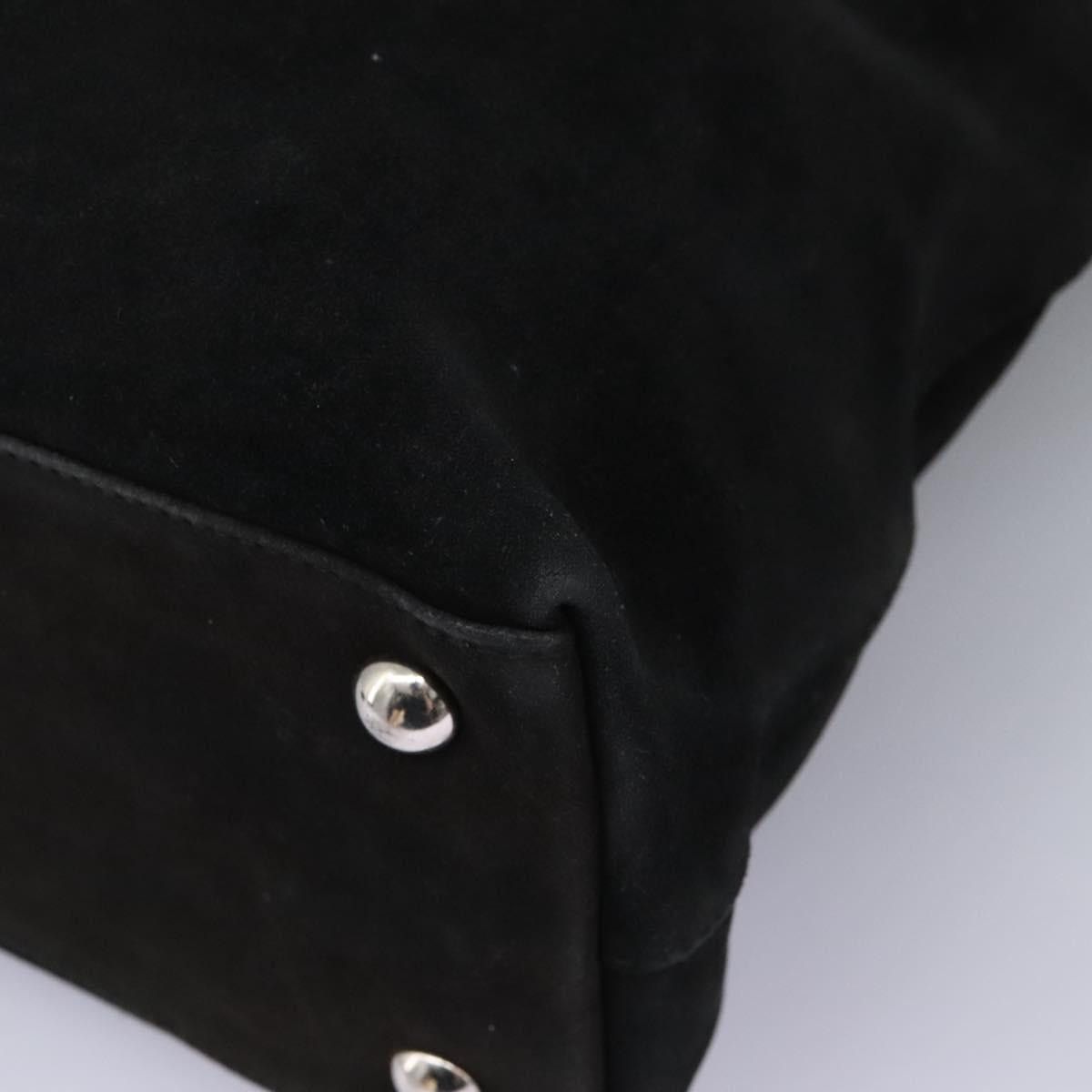 Gucci GUCCI Hand Bag Suede Black Silver Size ONE SIZE - 15 Thumbnail