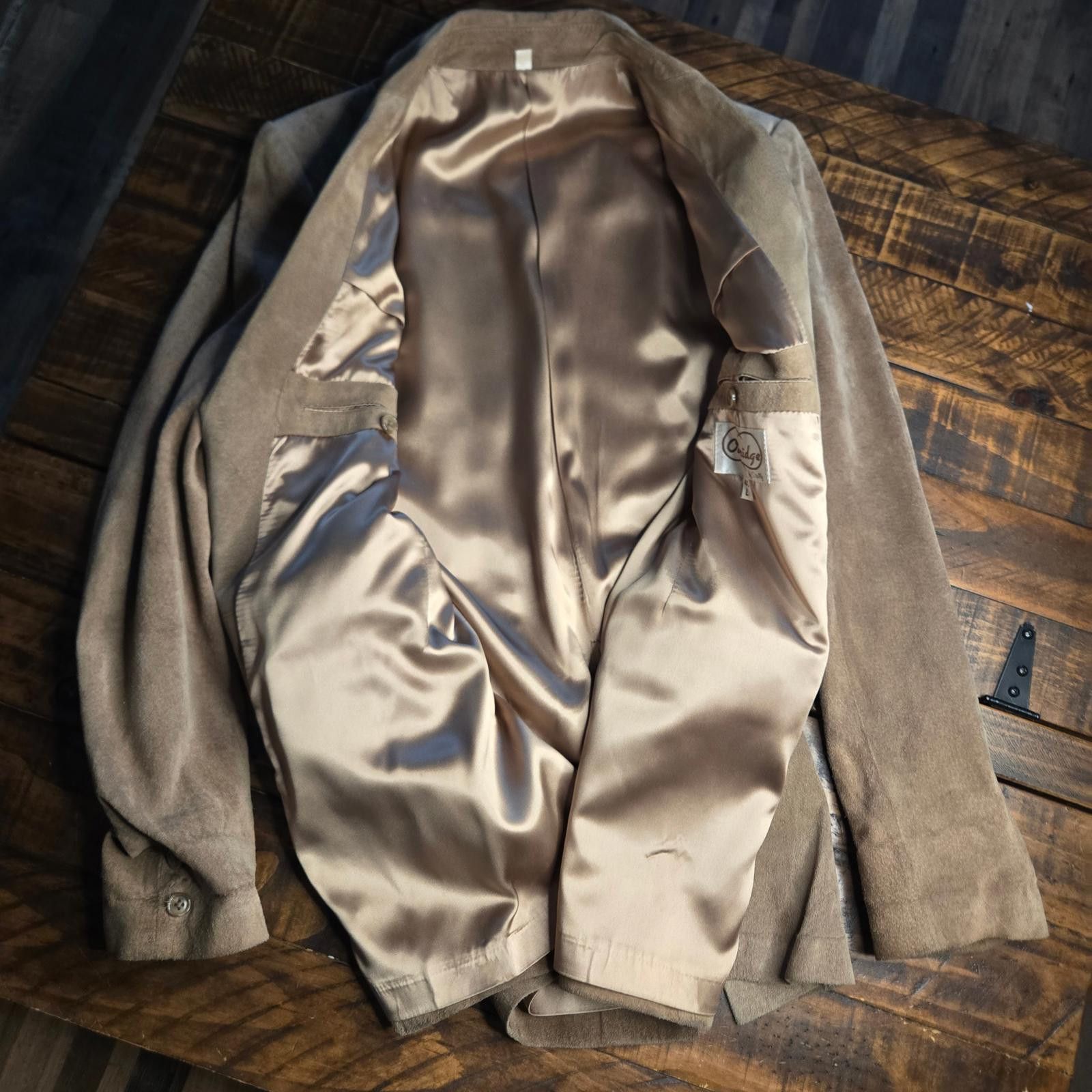 Scully Leather VTG Oakridge Scully Blazer Tan Suede Jacket Men Size 40L C1 Size 40L - 5 Thumbnail