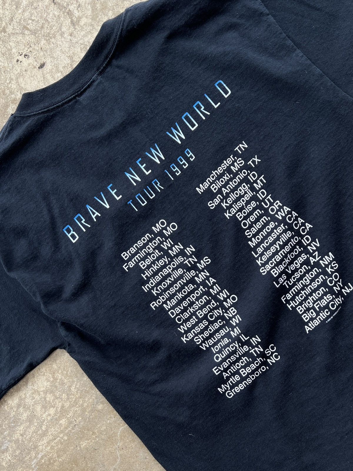 Band Tees × Vintage Vintage 1999 Styx Brave New World Tour Tee Large Size US L / EU 52-54 / 3 - 4 Thumbnail