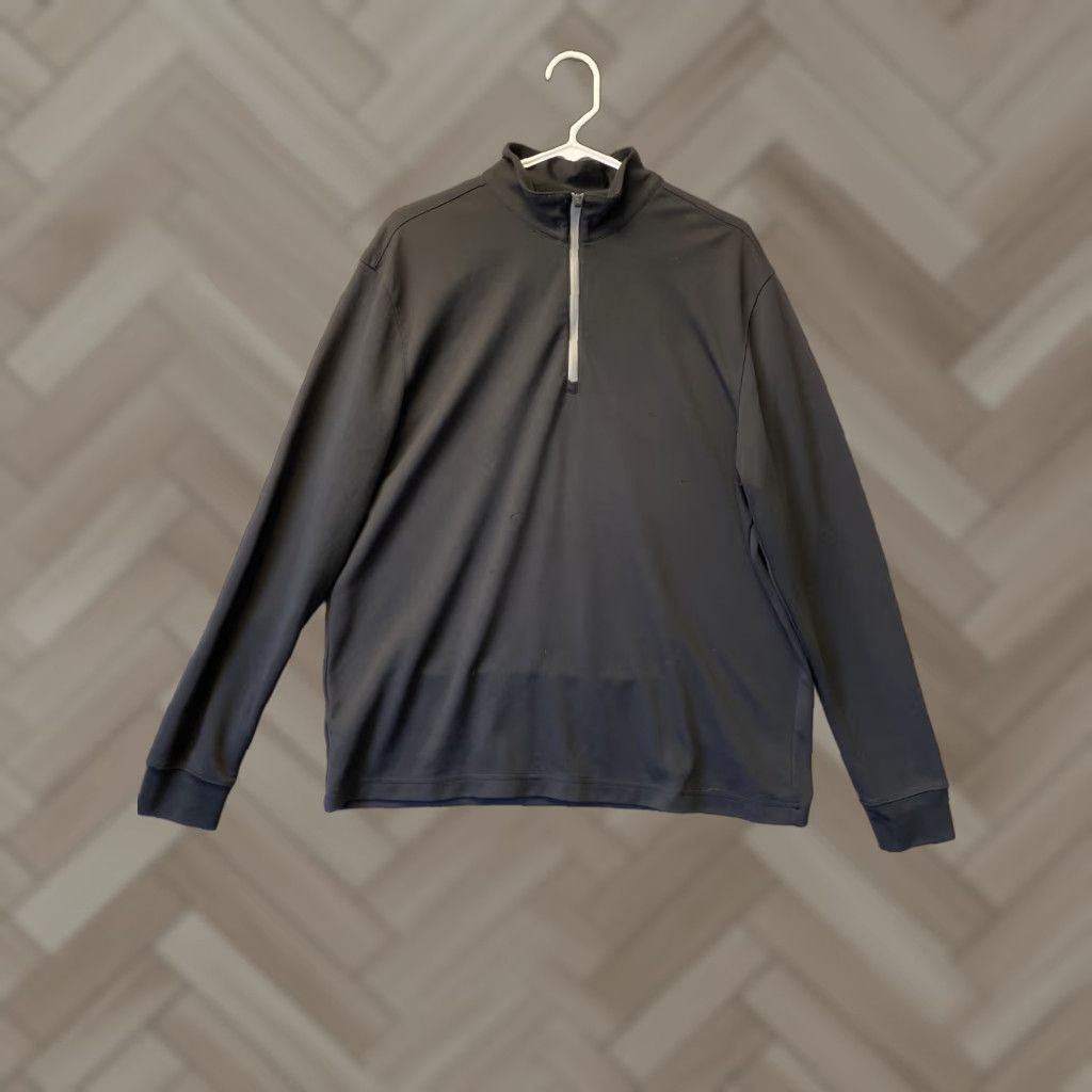 PGA Tour PGA TOUR Pullover Shirt Mens Medium Black Golf Quarter Zip Activewear 54-46 Size US M / EU 48-50 / 2 - 1 Thumbnail