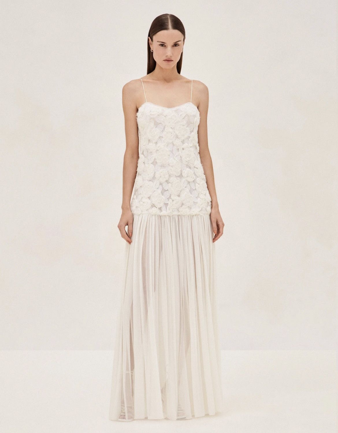 ALEXIS Alexis Floral White Maxi Dress Size S / US 4 / IT 40 - 1 Thumbnail