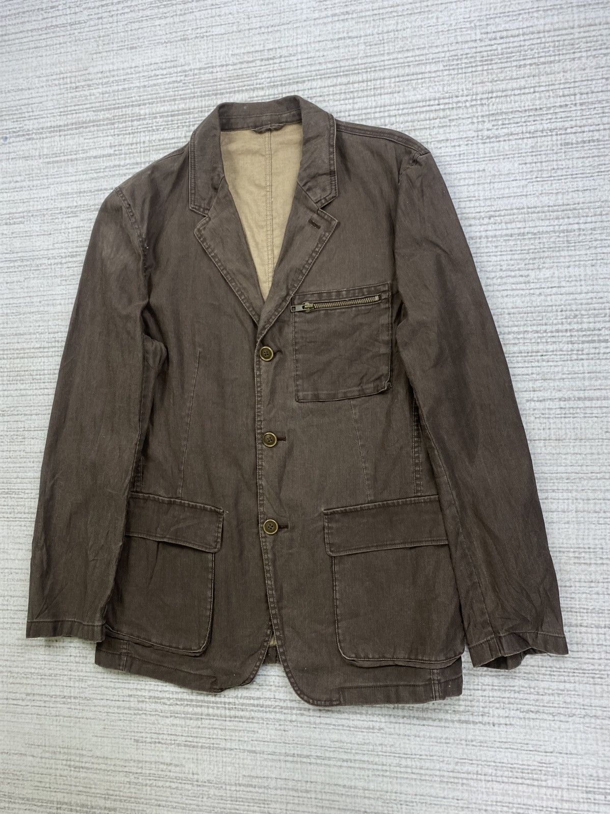 Designer × Patrick Cox × Vintage Vintage Patrick Cox Double Collar Buttoned Jacket Size US S / EU 44-46 / 1 - 4 Thumbnail