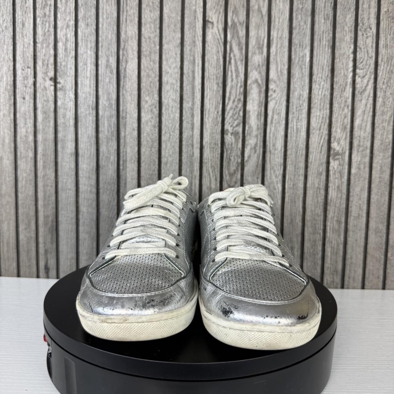 Saint Laurent Paris 2000s Size 43 Men's COA Saint Laurent Silver and Red Size US 10.5 / EU 43-44 - 2 Thumbnail