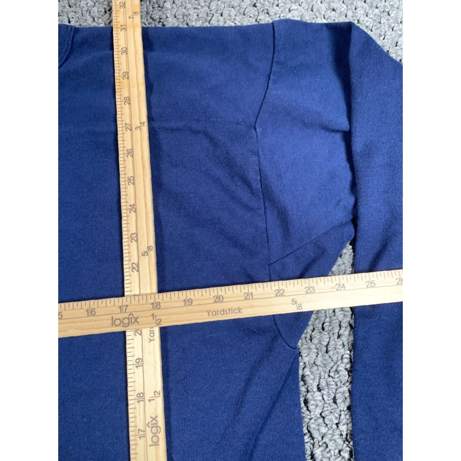 Russell Athletic VINTAGE Russell Athletic Sweatshirt Adult XL Dark Blue 50/50 80s Long Body Pullover V-Neck Men Mens 90s Retro Size US XL / EU 56 / 4 - 7 Thumbnail