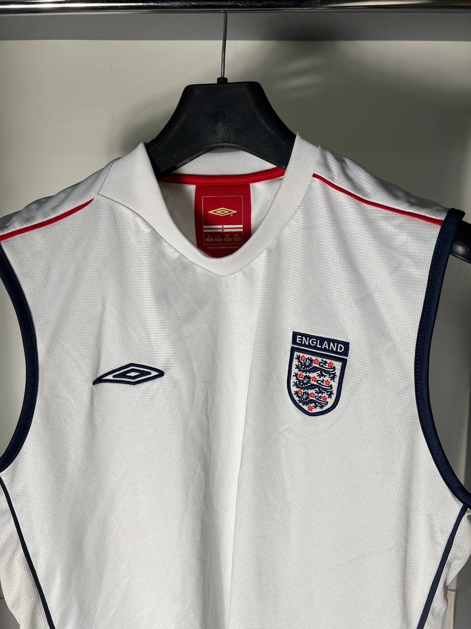 Umbro VINTAGE UMBRO ENGLAND RETRO SOCCER JERSEY MANCHESTER Y2K 90s Size US XL / EU 56 / 4 - 3 Thumbnail