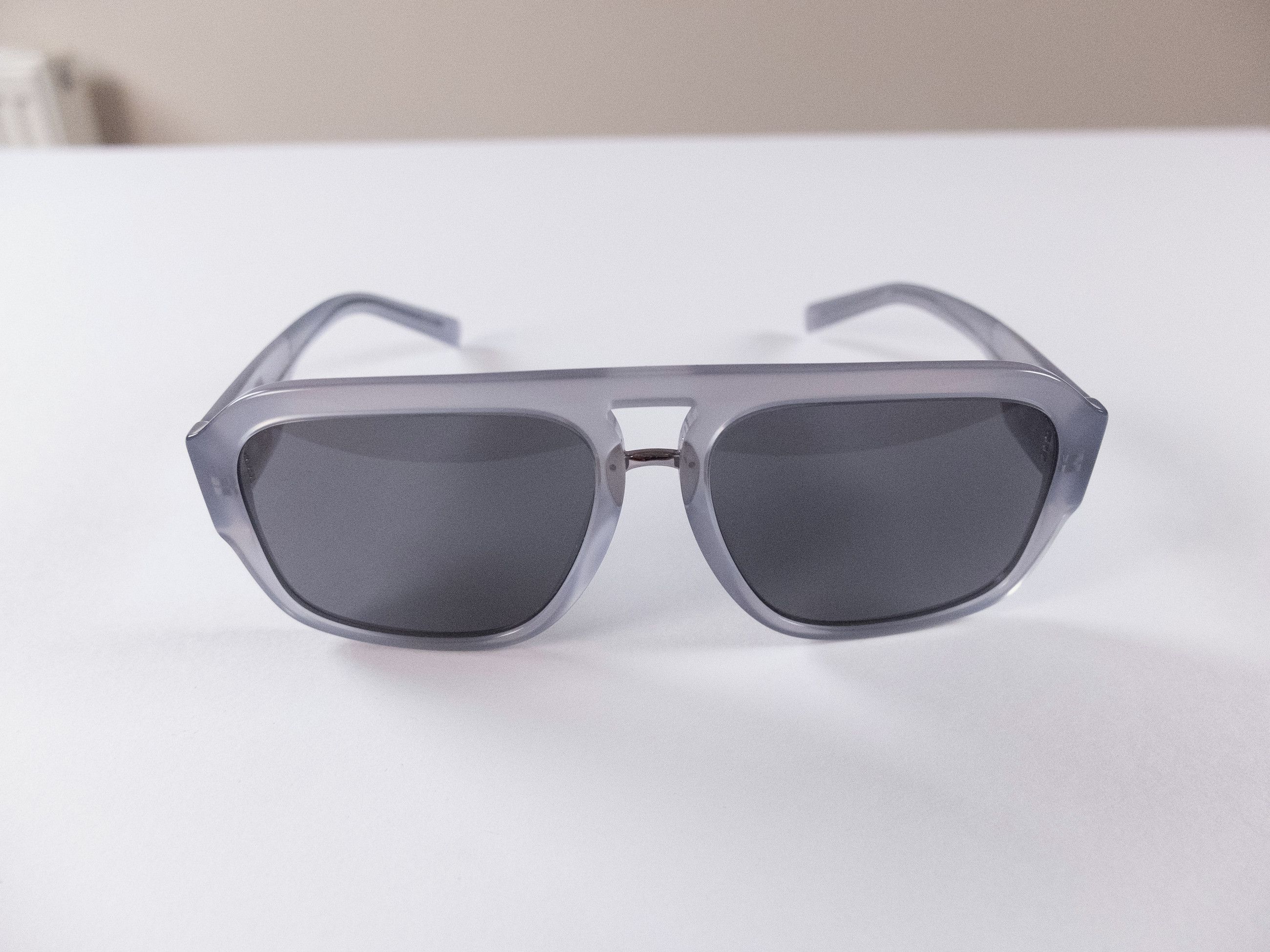 Dolce & Gabbana DOLCE & GABBANA opal gray clear aviator sunglasses Size ONE SIZE - 4 Thumbnail