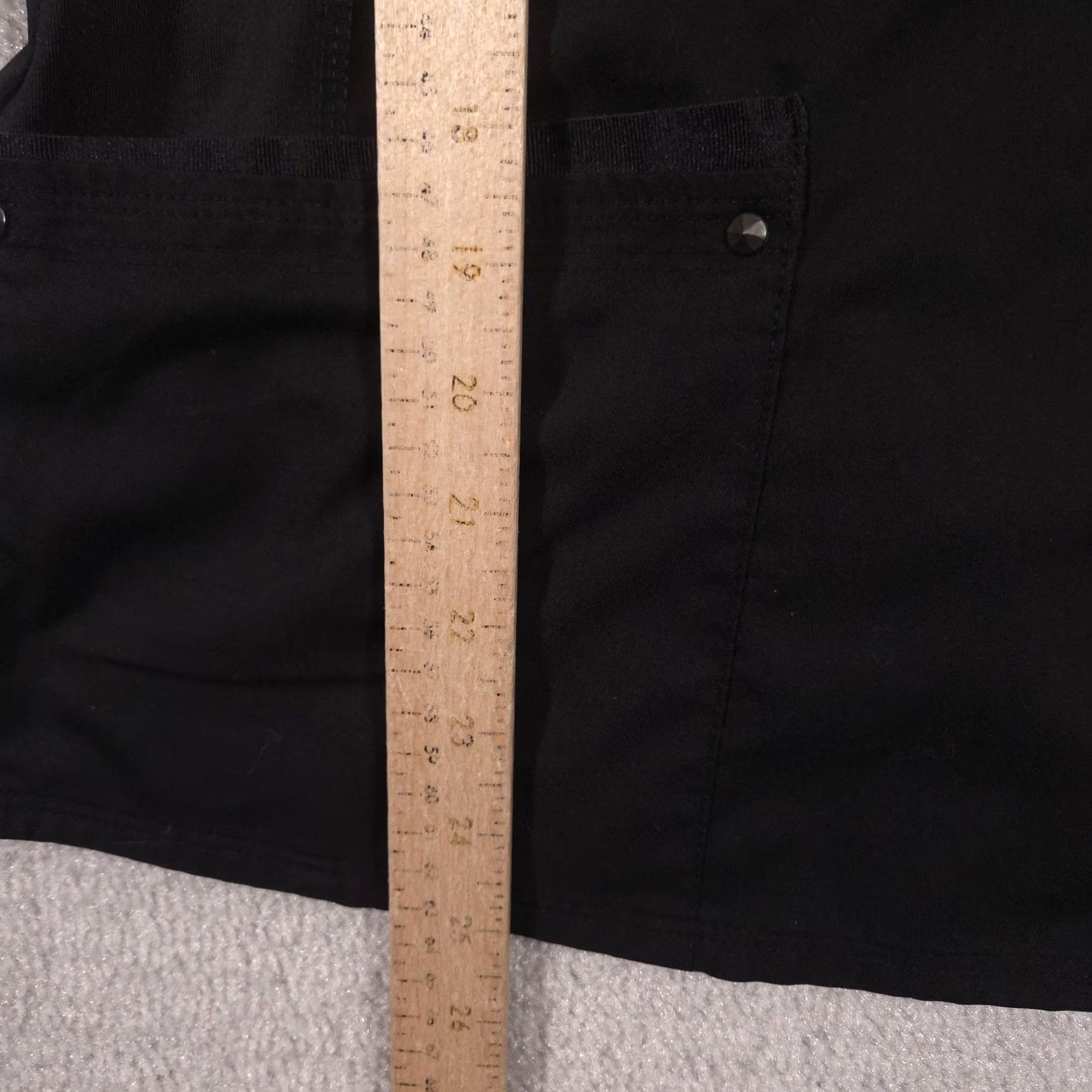 Vintage Healing Hands Scrub Top Womens XS Black V Neck Studded Pocket Medical Nursing Shirt Size XS / US 0-2 / IT 36-38 - 7 Thumbnail