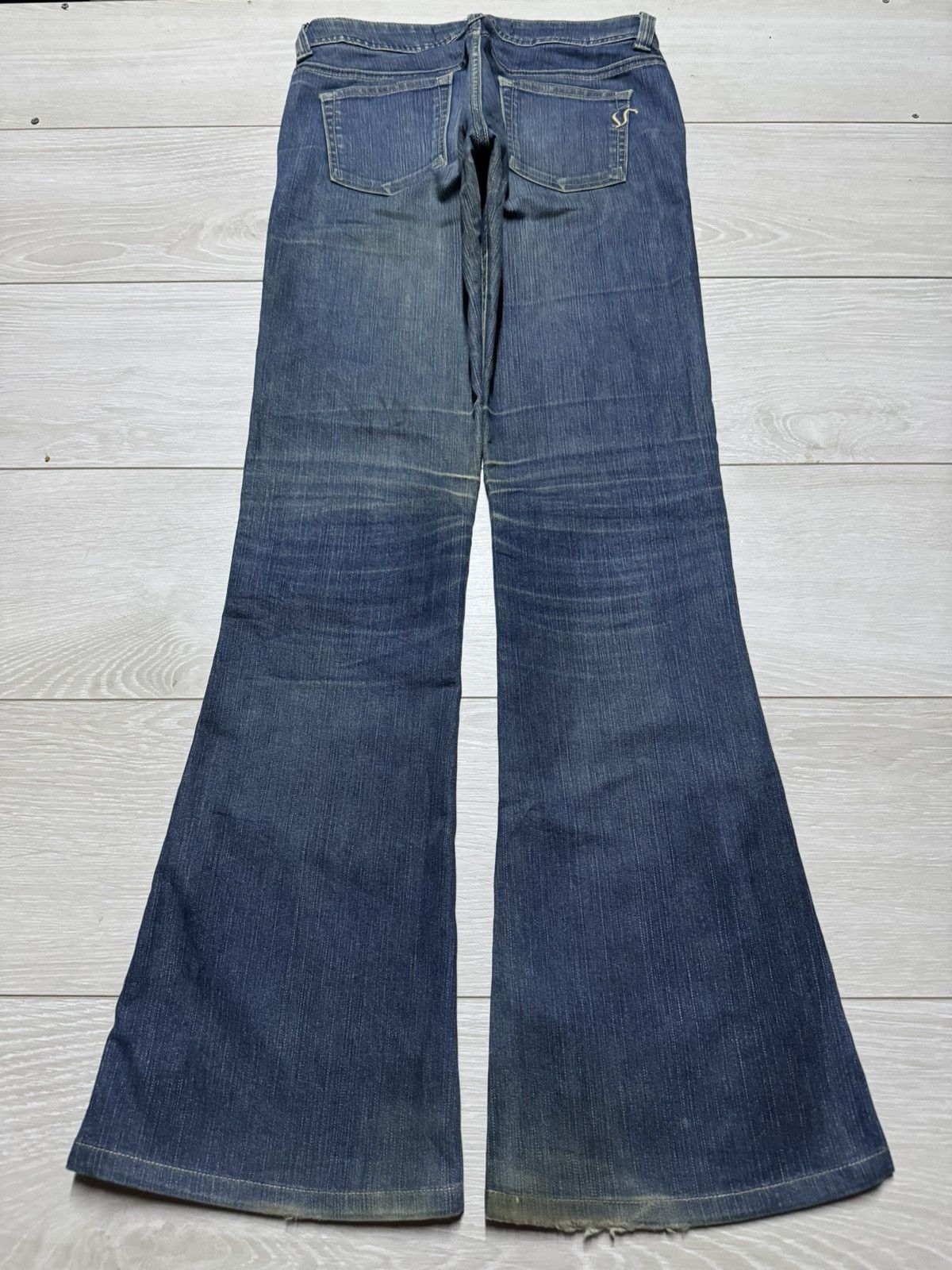 Japanese Brand Something Edwin Vienus Flare Bootcut Woman Jeans Size US 28 / EU 44 - 2 Thumbnail