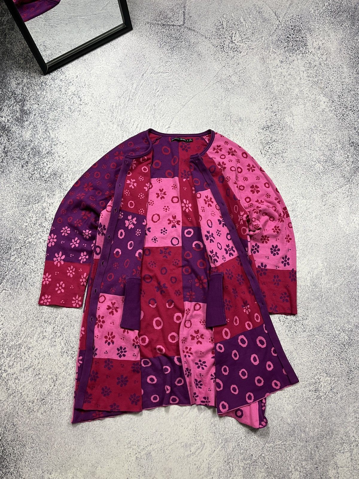 Japanese Brand × Vintage Gudrun Sjoden Flolar Print Iris Cardigan Cotton Dress Size XL / US 12-14 / IT 48-50 - 5 Thumbnail
