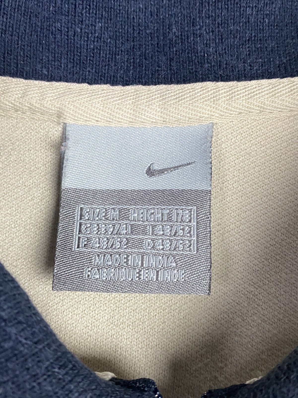 Nike Vintage 00s Nike Swoosh Drill Polo Shirt Tee Size US M / EU 48-50 / 2 - 12 Thumbnail