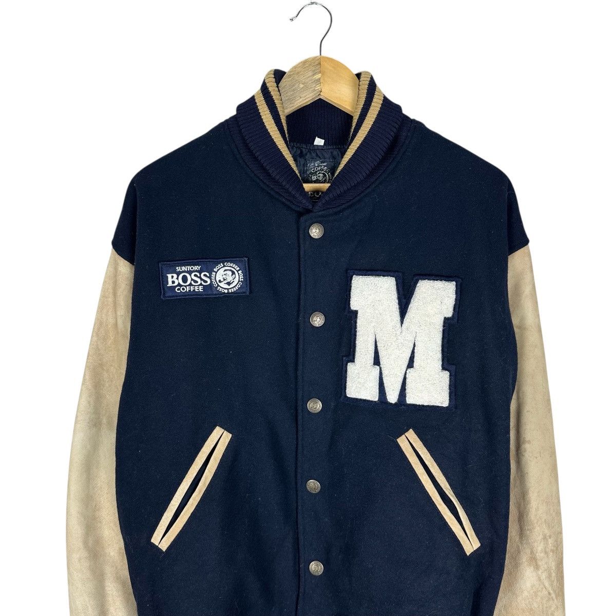 Japanese Brand SUNTORY BOSS COFFEE VARSITY JACKET Size US L / EU 52-54 / 3 - 3 Thumbnail
