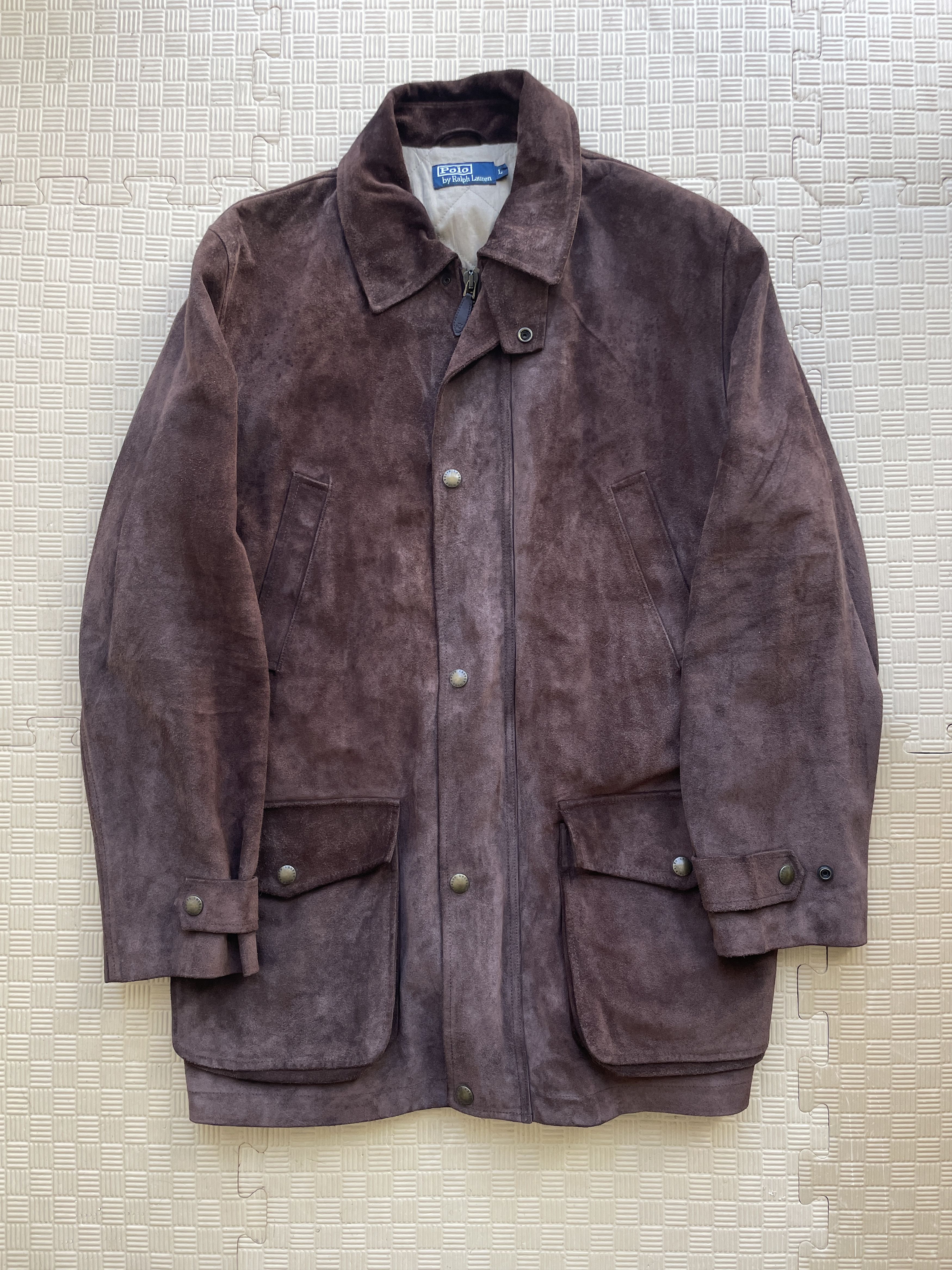 Polo Ralph Lauren Polo Ralph Lauren Calf Suede Brown Tobacco Barn Coat Size L Size US L / EU 52-54 / 3 - 2 Thumbnail