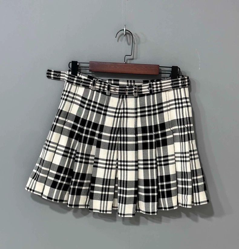 Dior Plaid Short Skirt by Dior-2505 Size 33" - 3 Thumbnail
